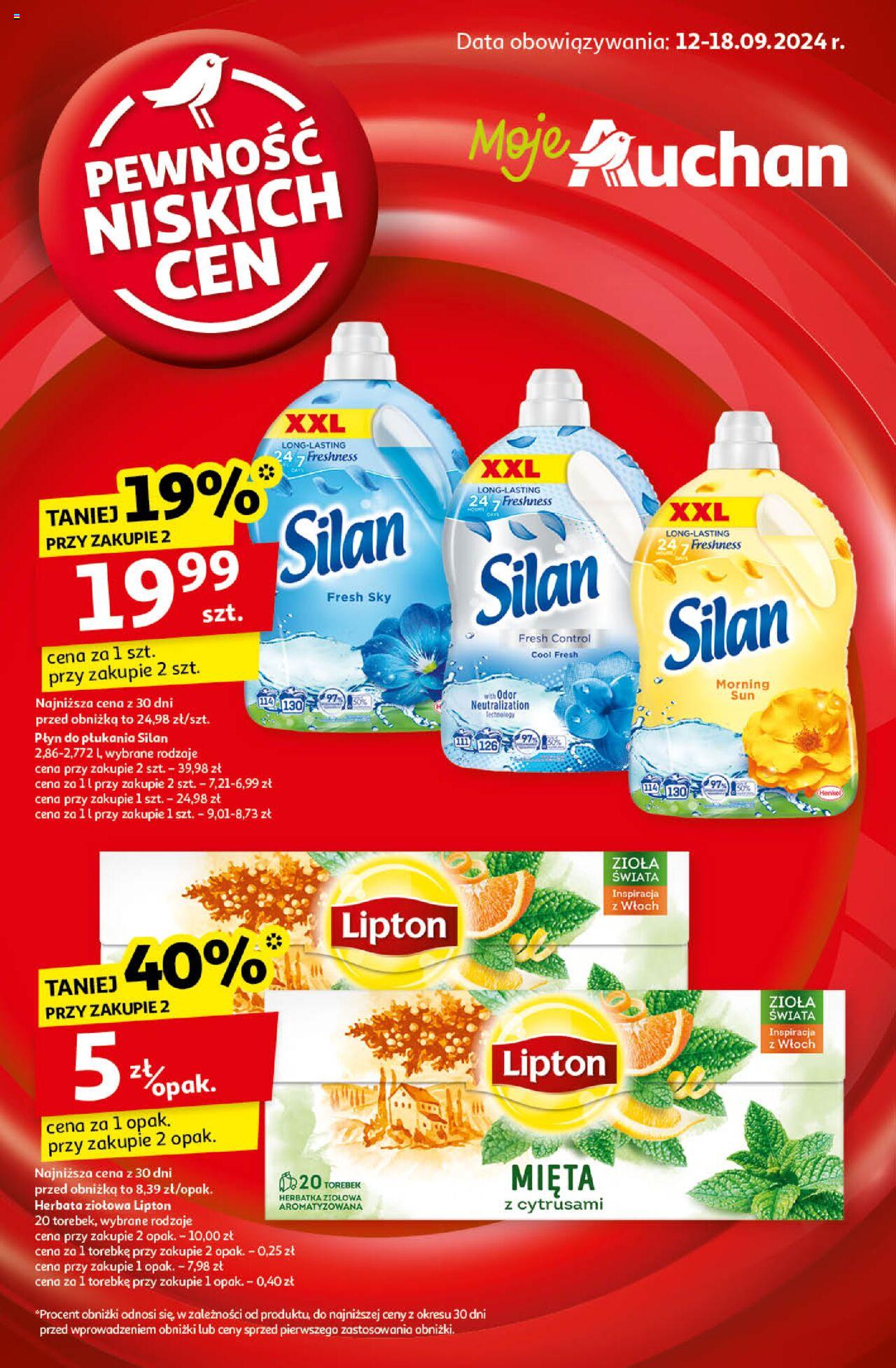 Auchan Pewność Niskich Cen Gazetka ważna od 12.09.2024 do 18.09.2024 strona 1