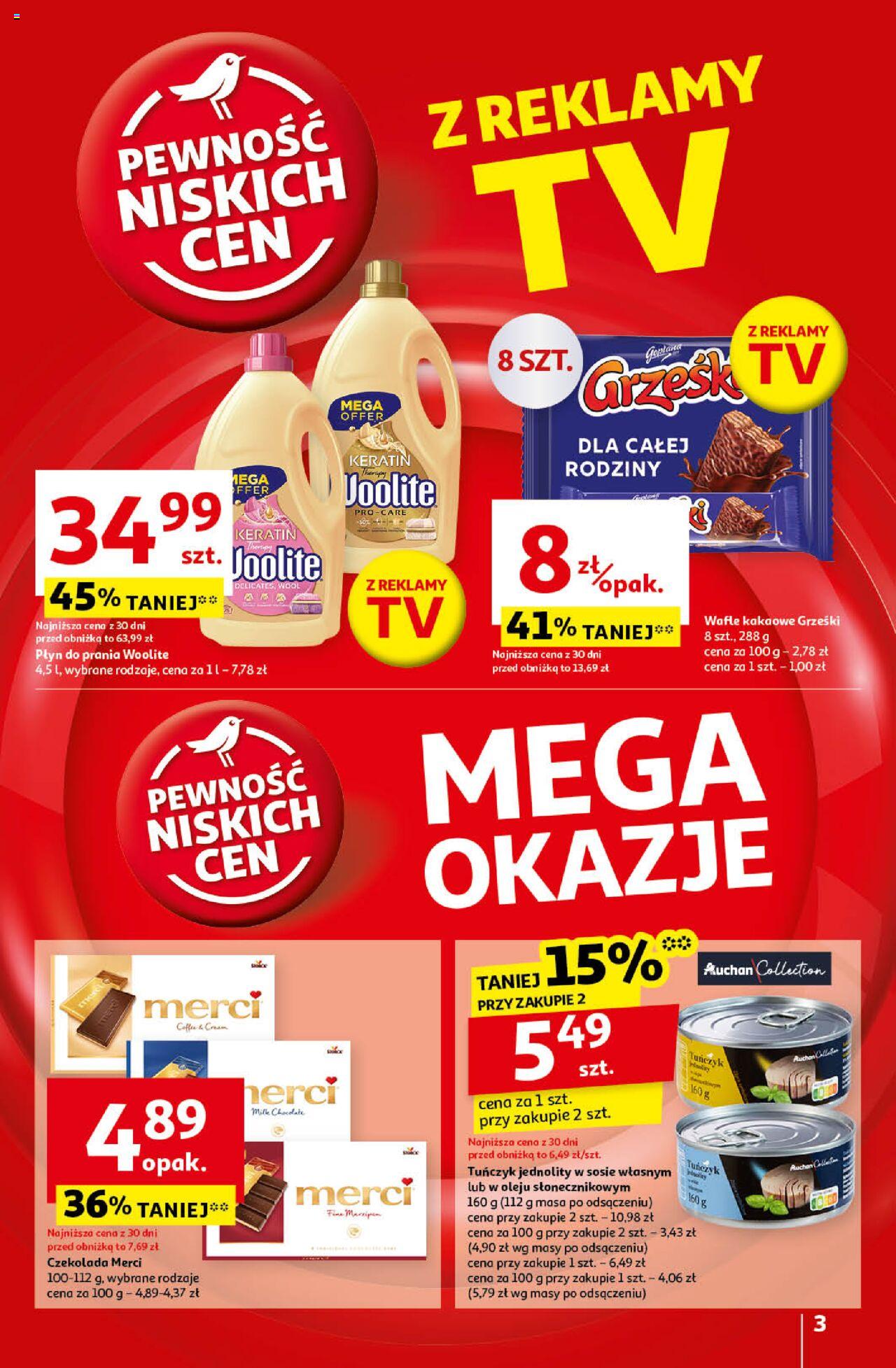 Auchan Pewność Niskich Cen Gazetka ważna od 12.09.2024 do 18.09.2024 strona 3