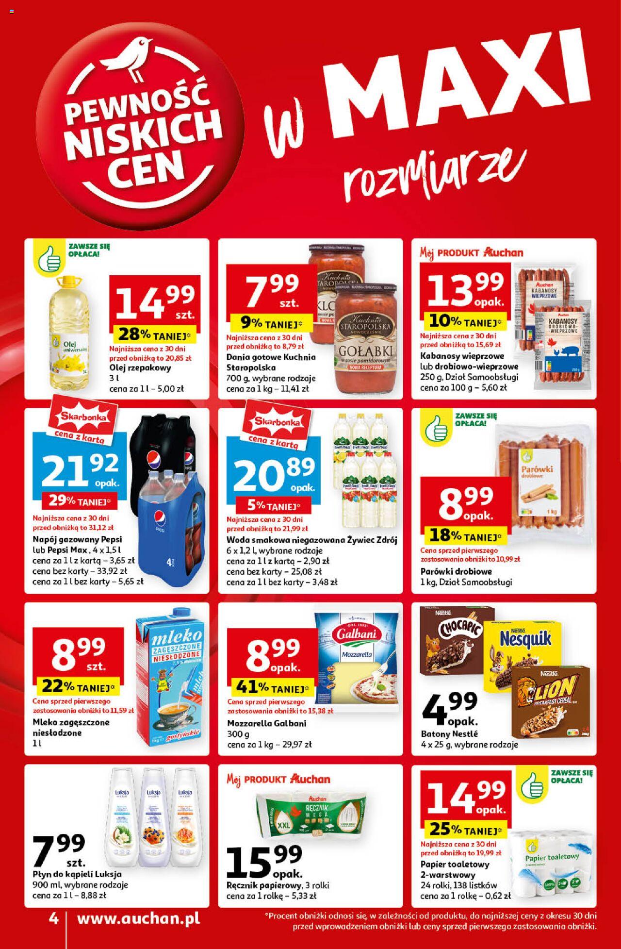 Auchan Pewność Niskich Cen Gazetka ważna od 12.09.2024 do 18.09.2024 strona 4