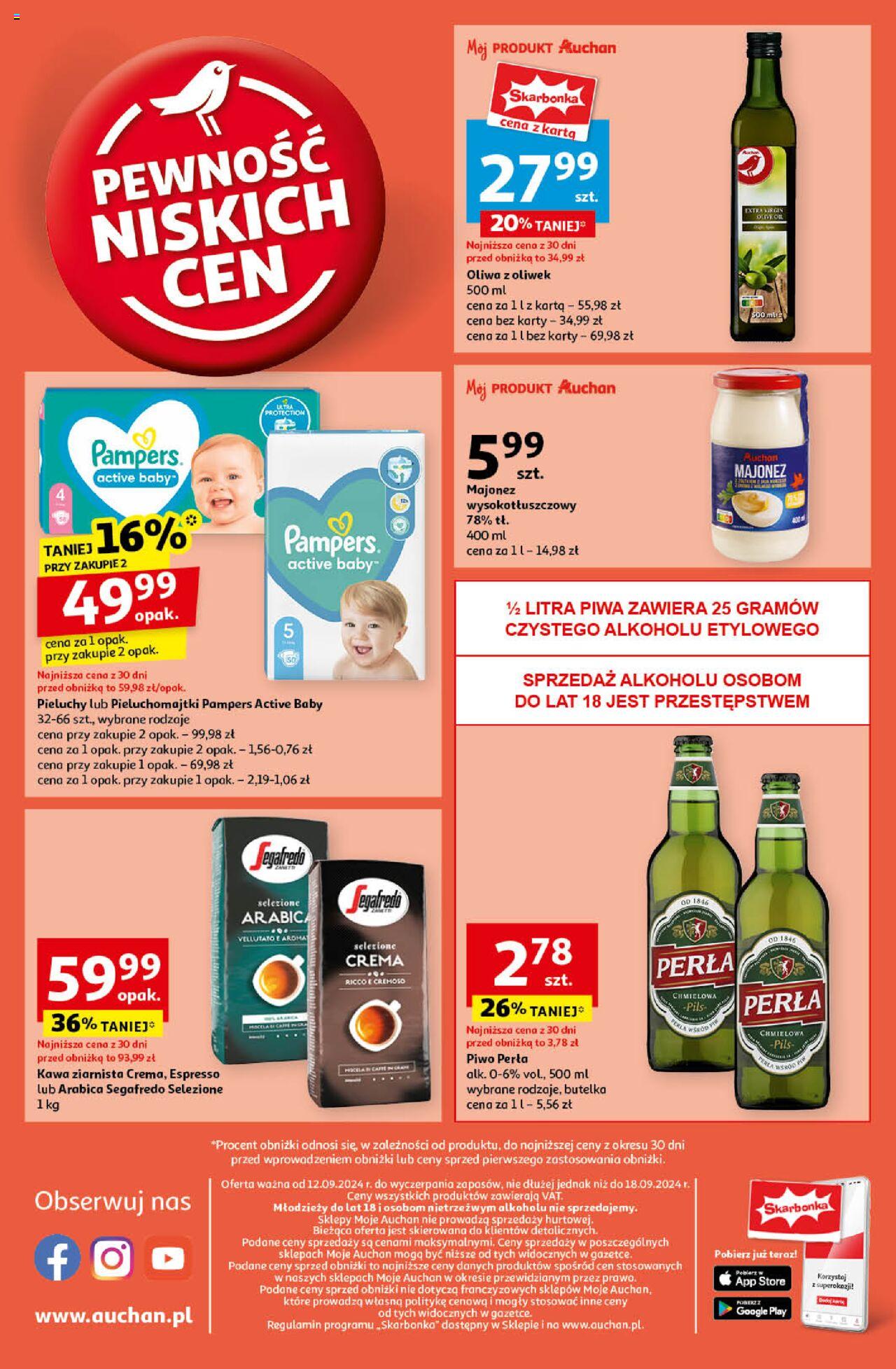 Auchan Pewność Niskich Cen Gazetka ważna od 12.09.2024 do 18.09.2024 strona 8