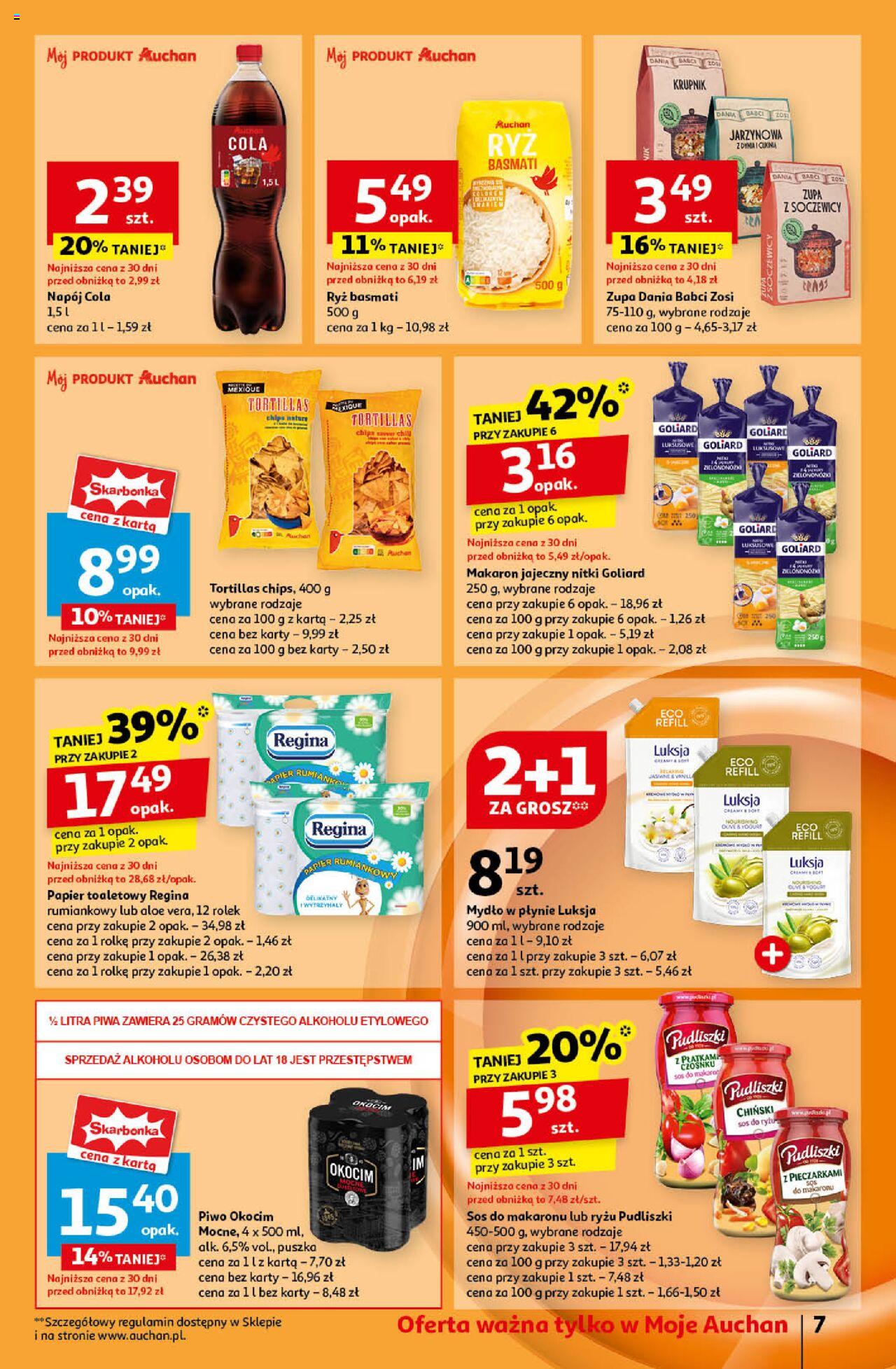 Auchan Pewność Niskich Cen Gazetka ważna od 17.10.2024 do 23.10.2024 strona 9