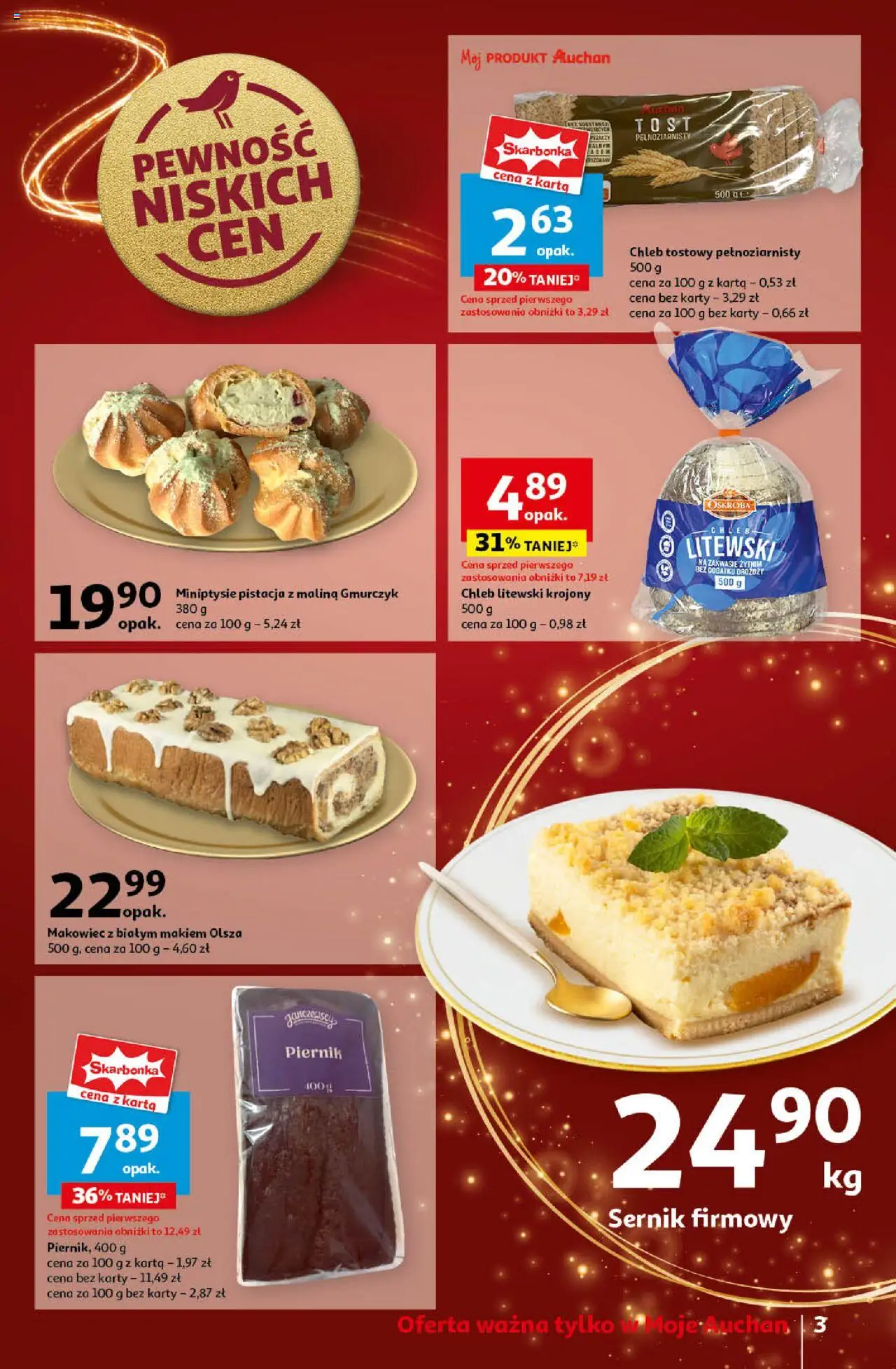 Auchan Pewność Niskich Cen Gazetka ważna od 19.12.2024 do 24.12.2024 strona 3