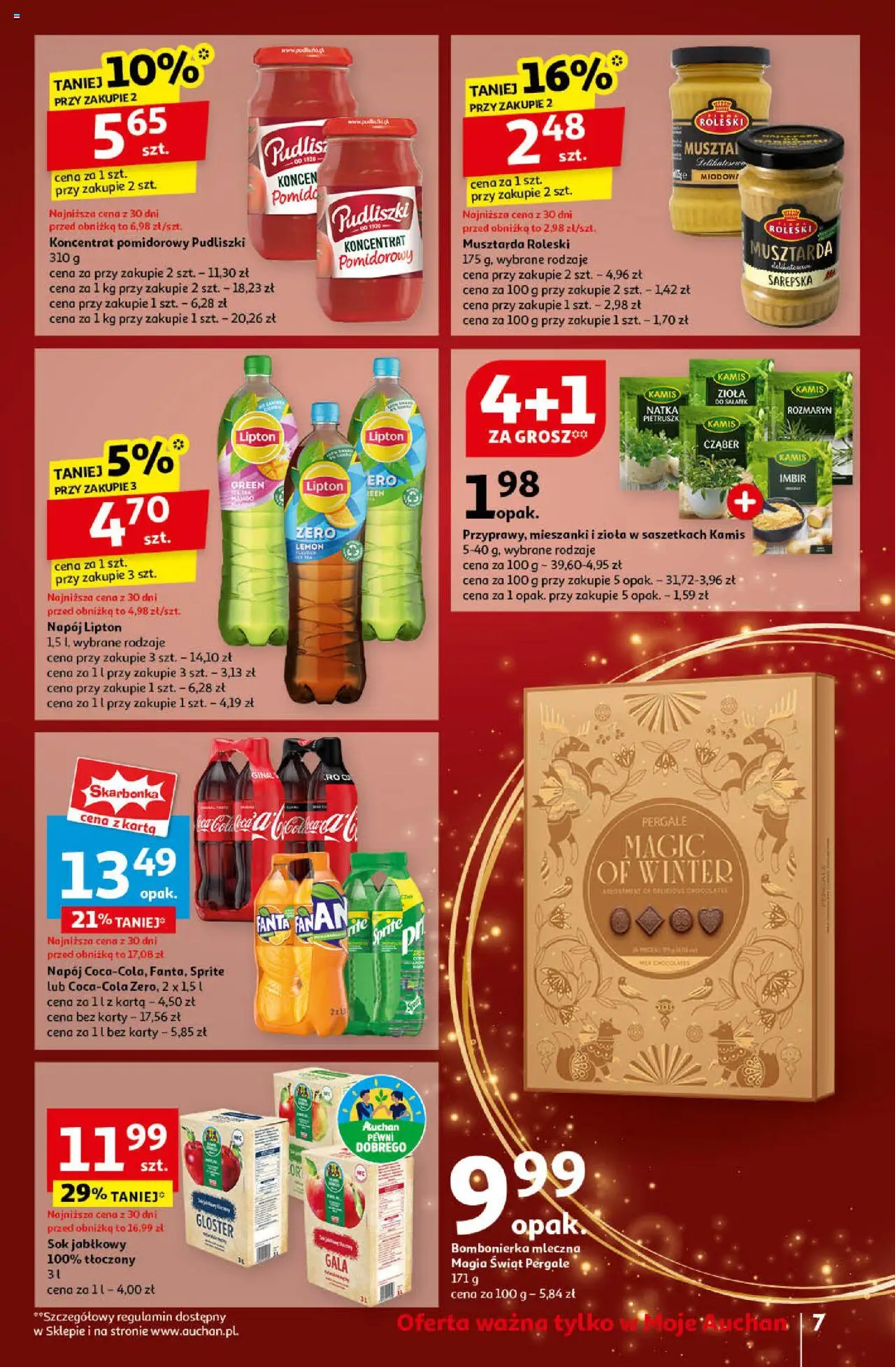 Auchan Pewność Niskich Cen Gazetka ważna od 19.12.2024 do 24.12.2024 strona 9
