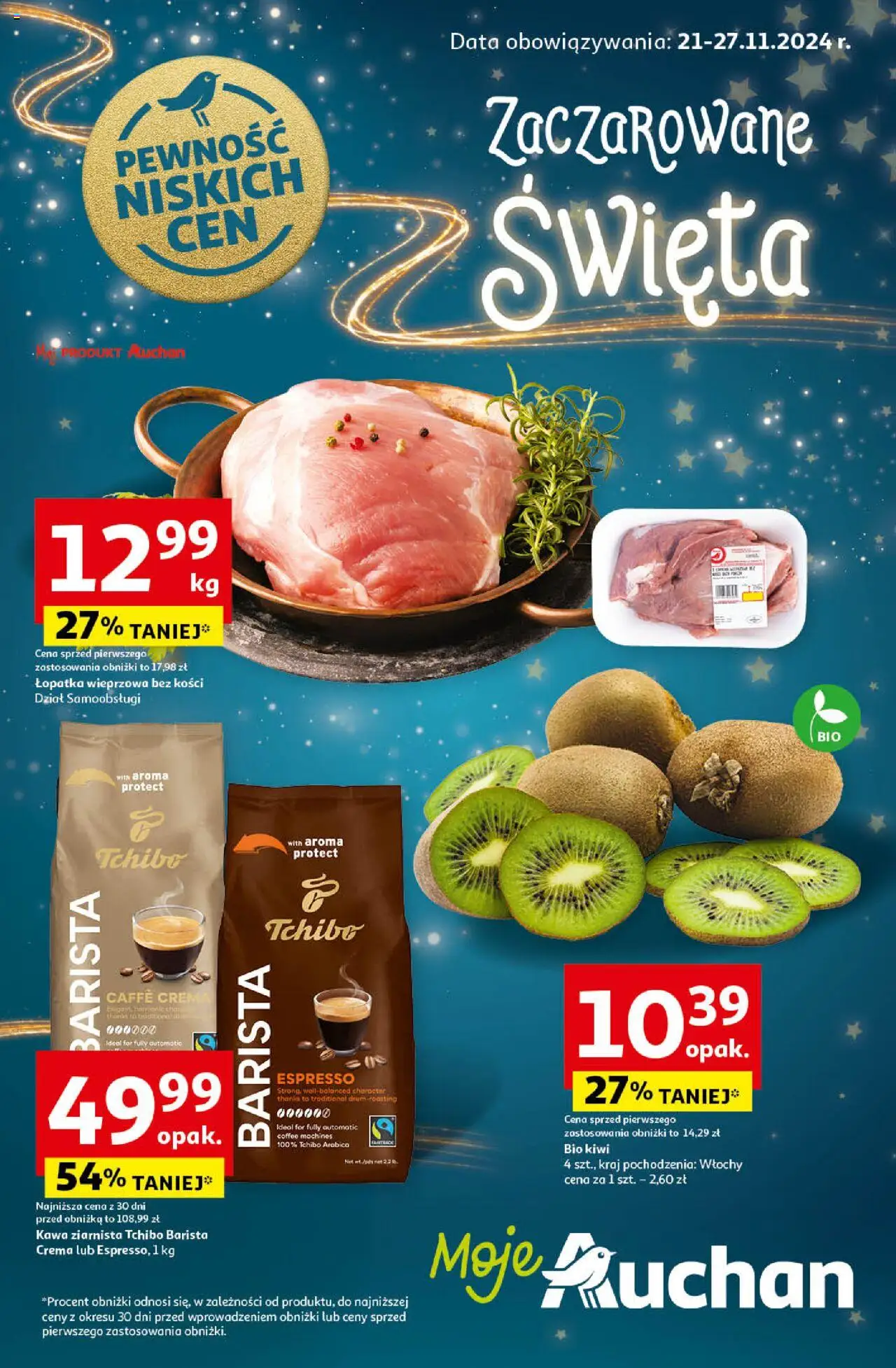 Auchan Pewność Niskich Cen Gazetka ważna od 21.11.2024 do 27.11.2024 strona 1