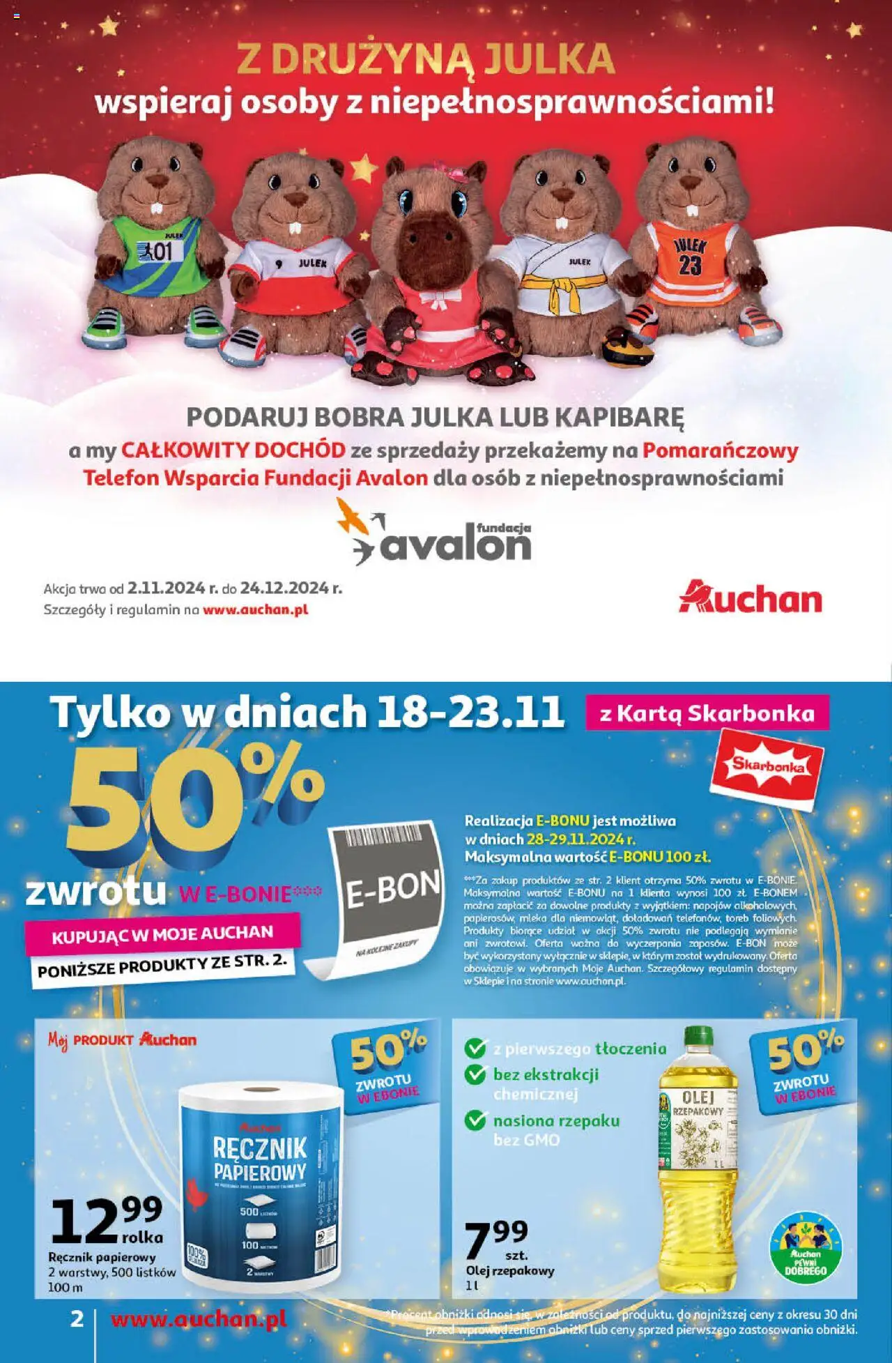 Auchan Pewność Niskich Cen Gazetka ważna od 21.11.2024 do 27.11.2024 strona 2