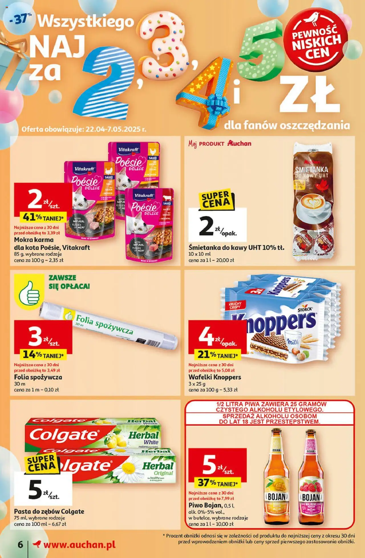 Auchan Pewność Niskich Cen Gazetka ważna od 24.04.2025 do 29.04.2025 strona 8
