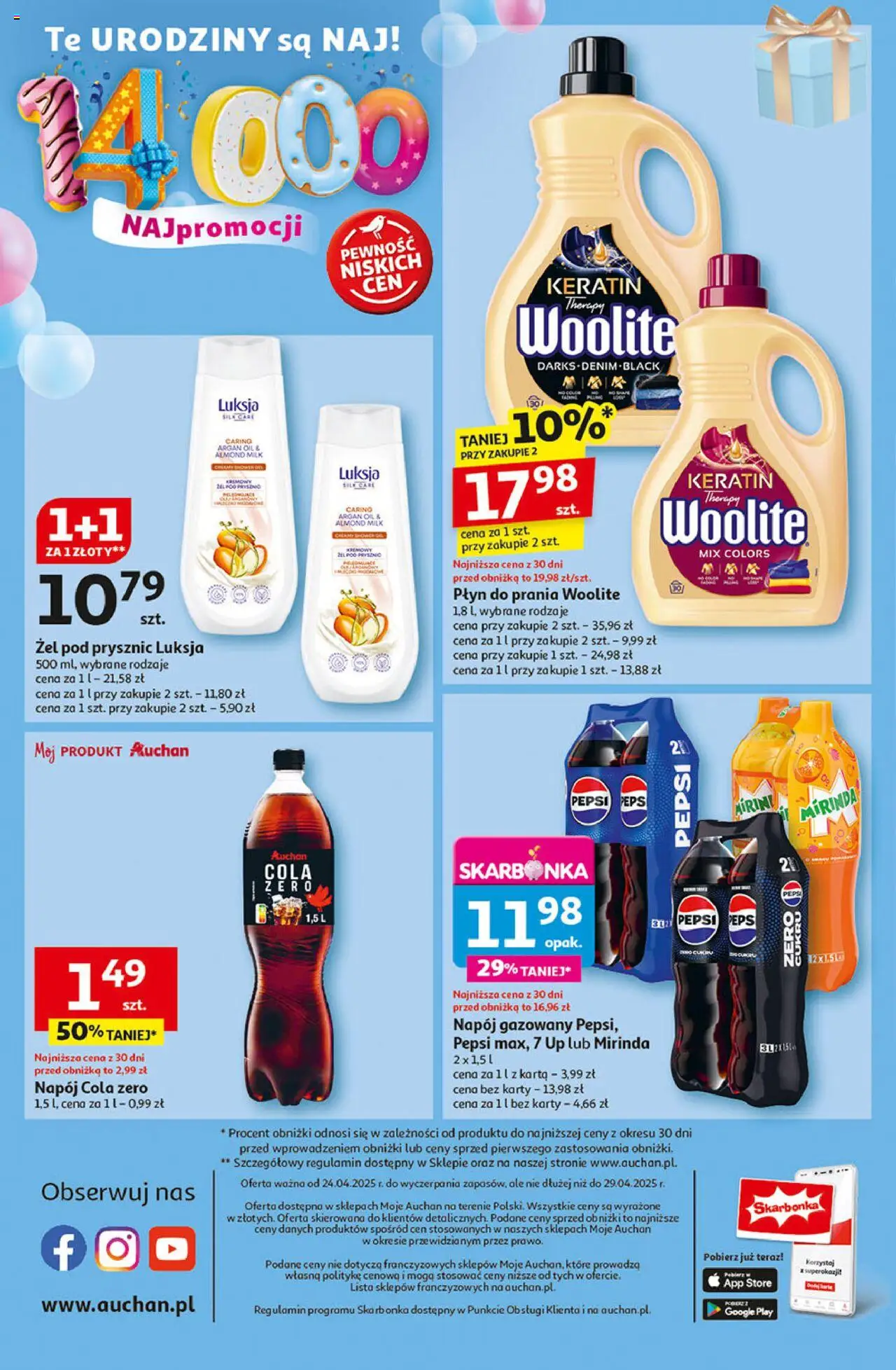 Auchan Pewność Niskich Cen Gazetka ważna od 24.04.2025 do 29.04.2025 strona 10