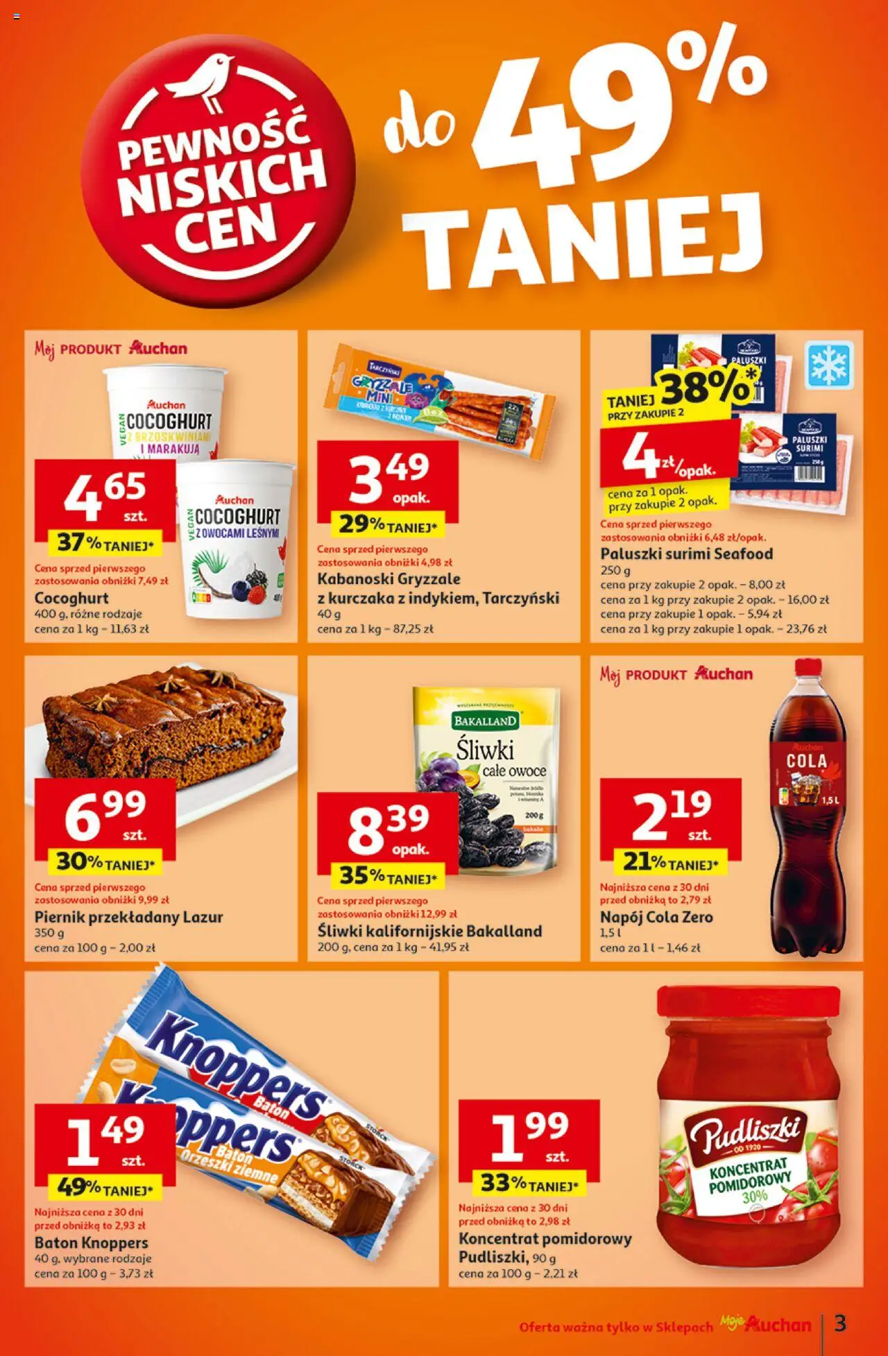 Auchan Pewność Niskich Cen Gazetka ważna od 30.01.2025 do 05.02.2025 strona 3