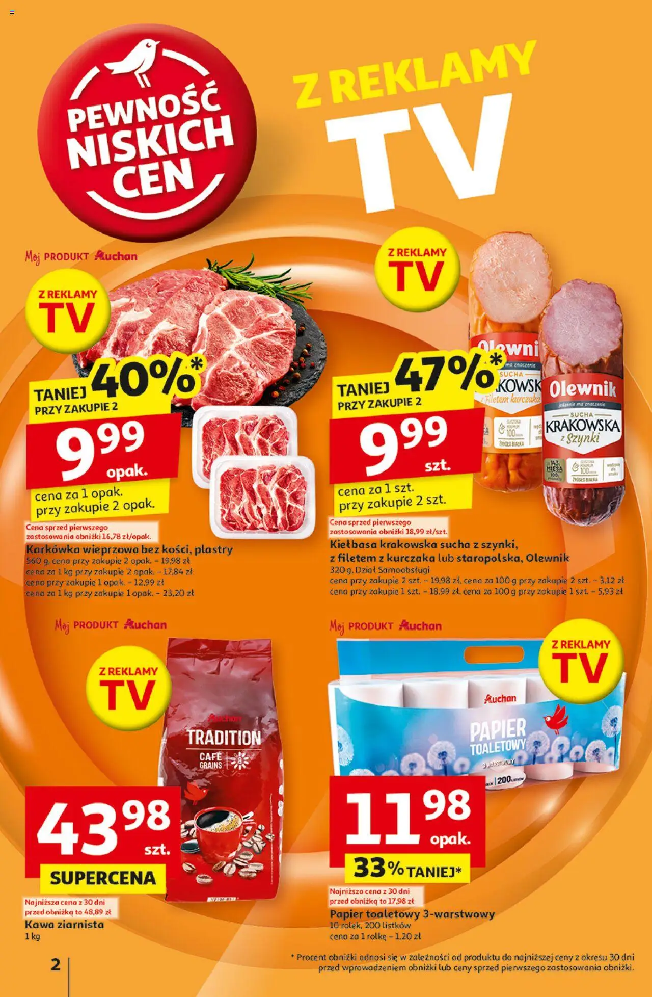 Auchan Pewność Niskich Cen Hipermarket Gazetka  od  27.03.2025 do 02.04.2025 strona 2