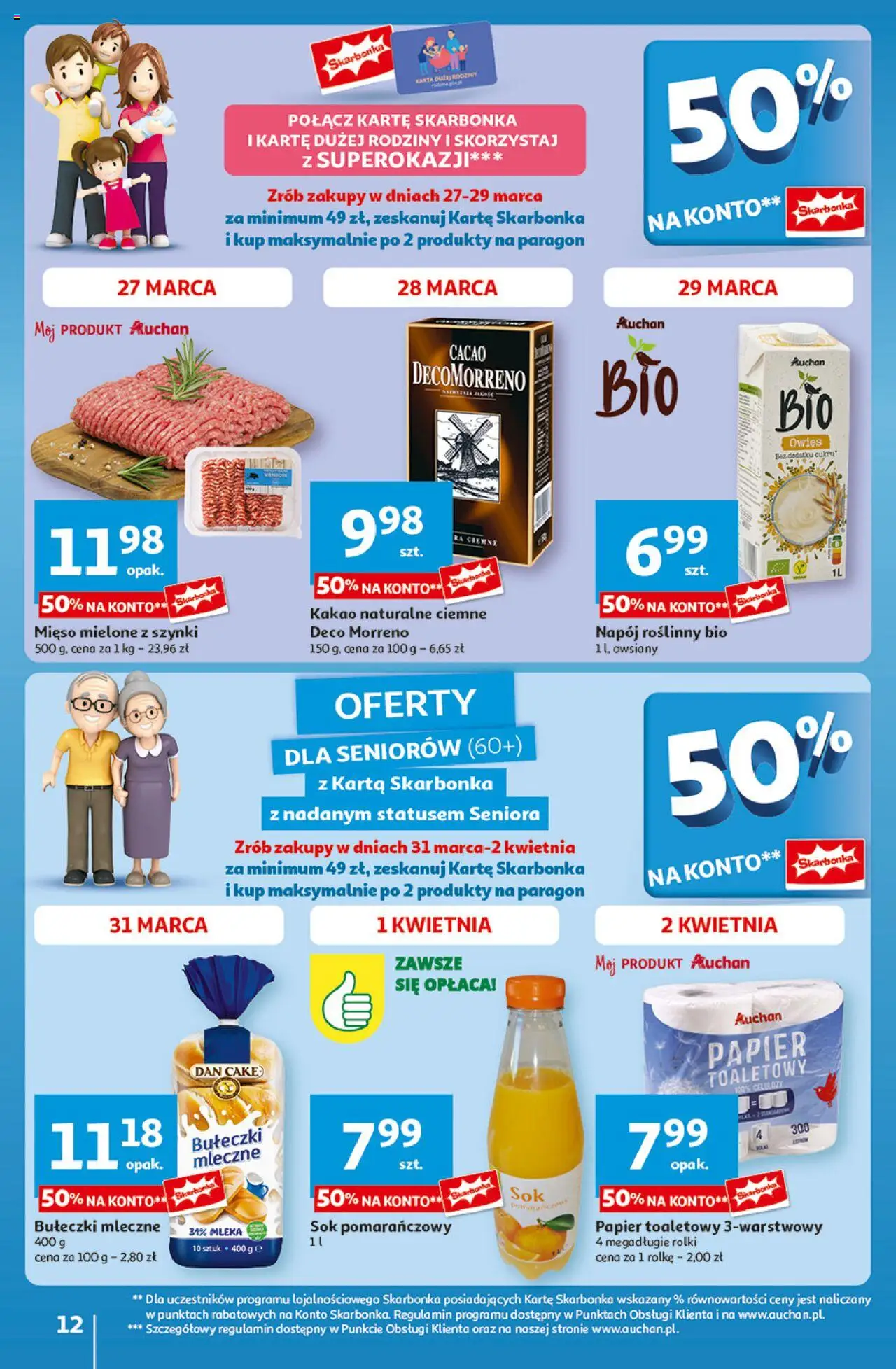 Auchan Pewność Niskich Cen Hipermarket Gazetka  od  27.03.2025 do 02.04.2025 strona 13