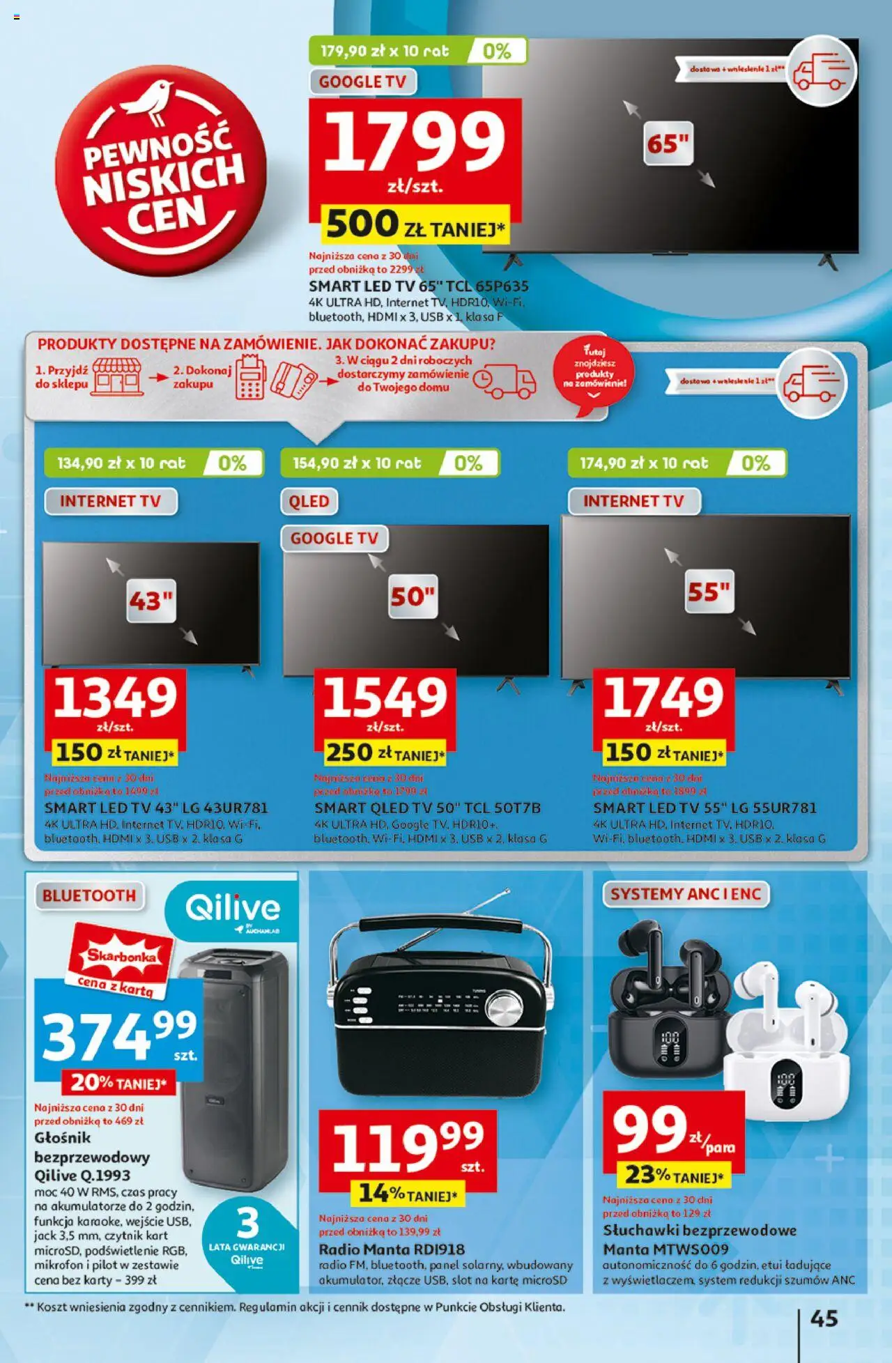Auchan Pewność Niskich Cen Hipermarket Gazetka  od  27.03.2025 do 02.04.2025 strona 45