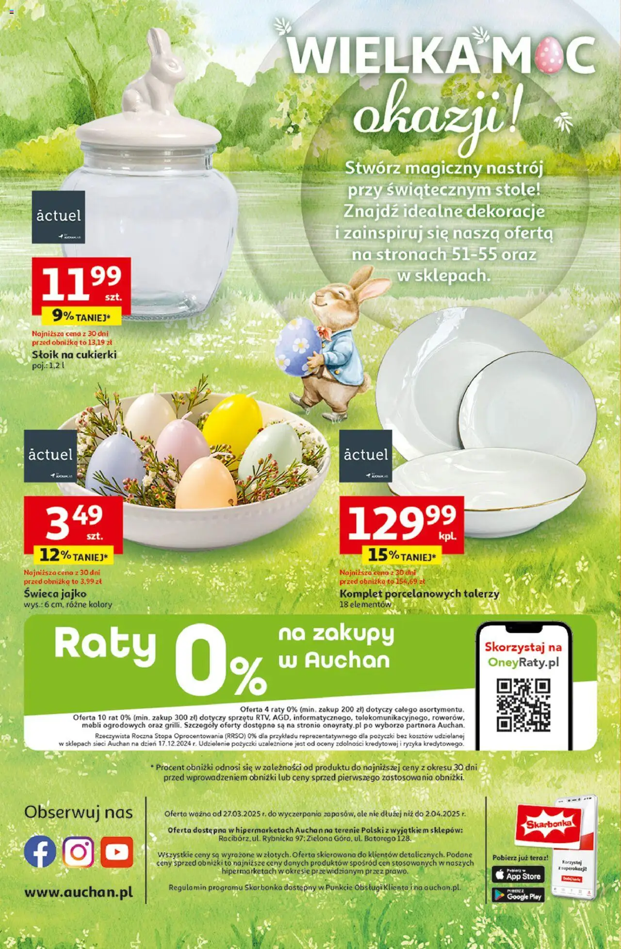 Auchan Pewność Niskich Cen Hipermarket Gazetka  od  27.03.2025 do 02.04.2025 strona 56