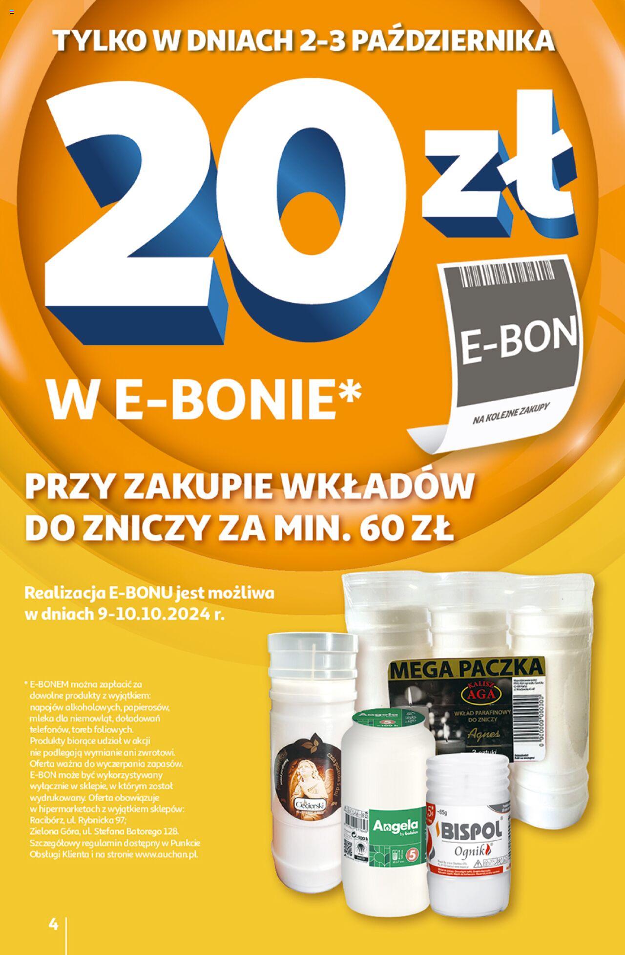 Auchan Pewność Niskich Cen Hipermarket Gazetka ważna od 03.10.2024 do 09.10.2024 strona 4