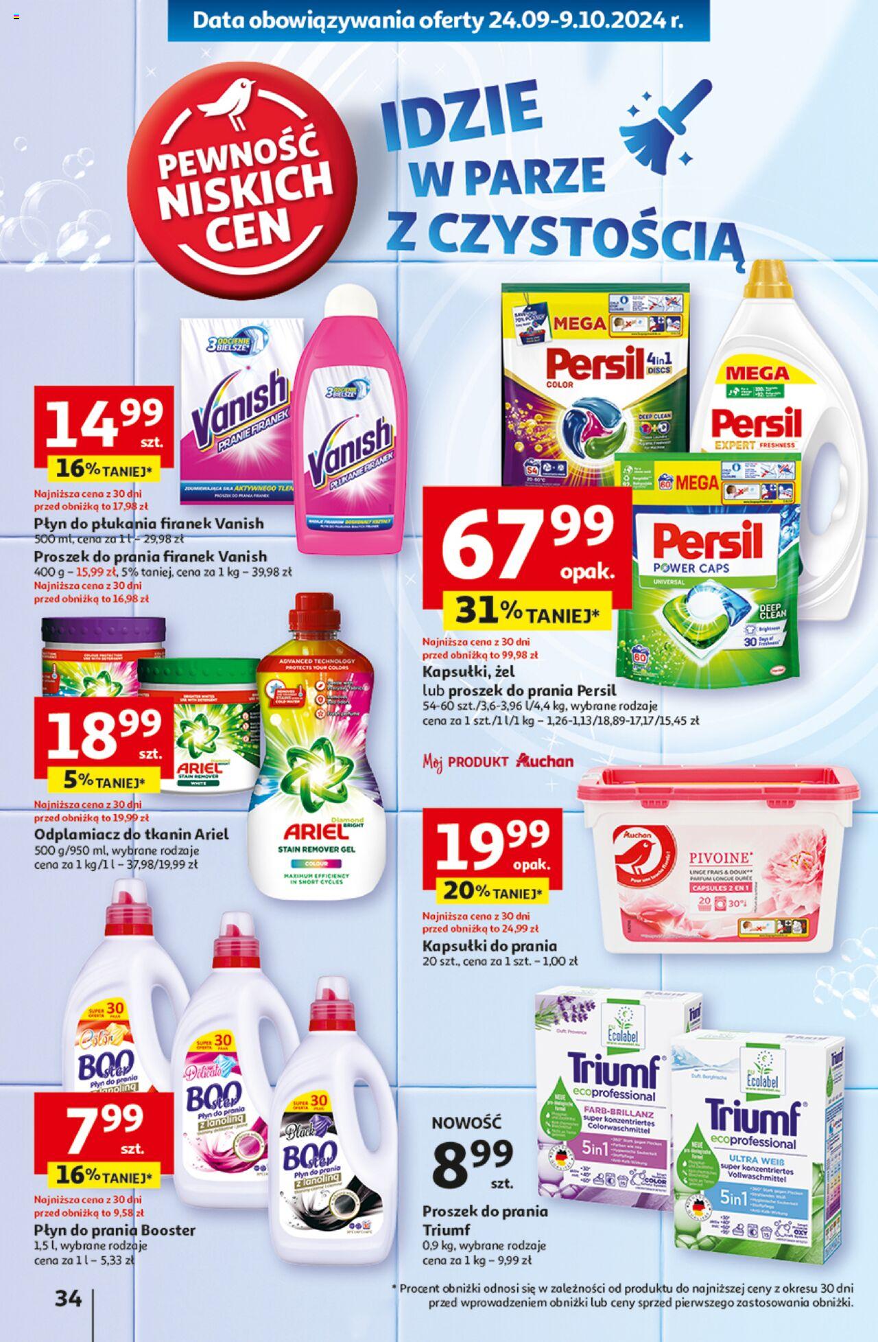 Auchan Pewność Niskich Cen Hipermarket Gazetka ważna od 03.10.2024 do 09.10.2024 strona 36
