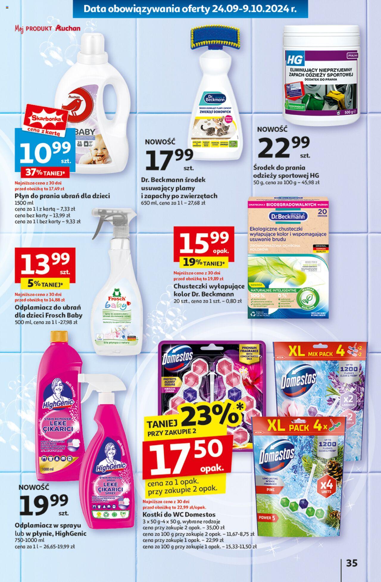 Auchan Pewność Niskich Cen Hipermarket Gazetka ważna od 03.10.2024 do 09.10.2024 strona 37