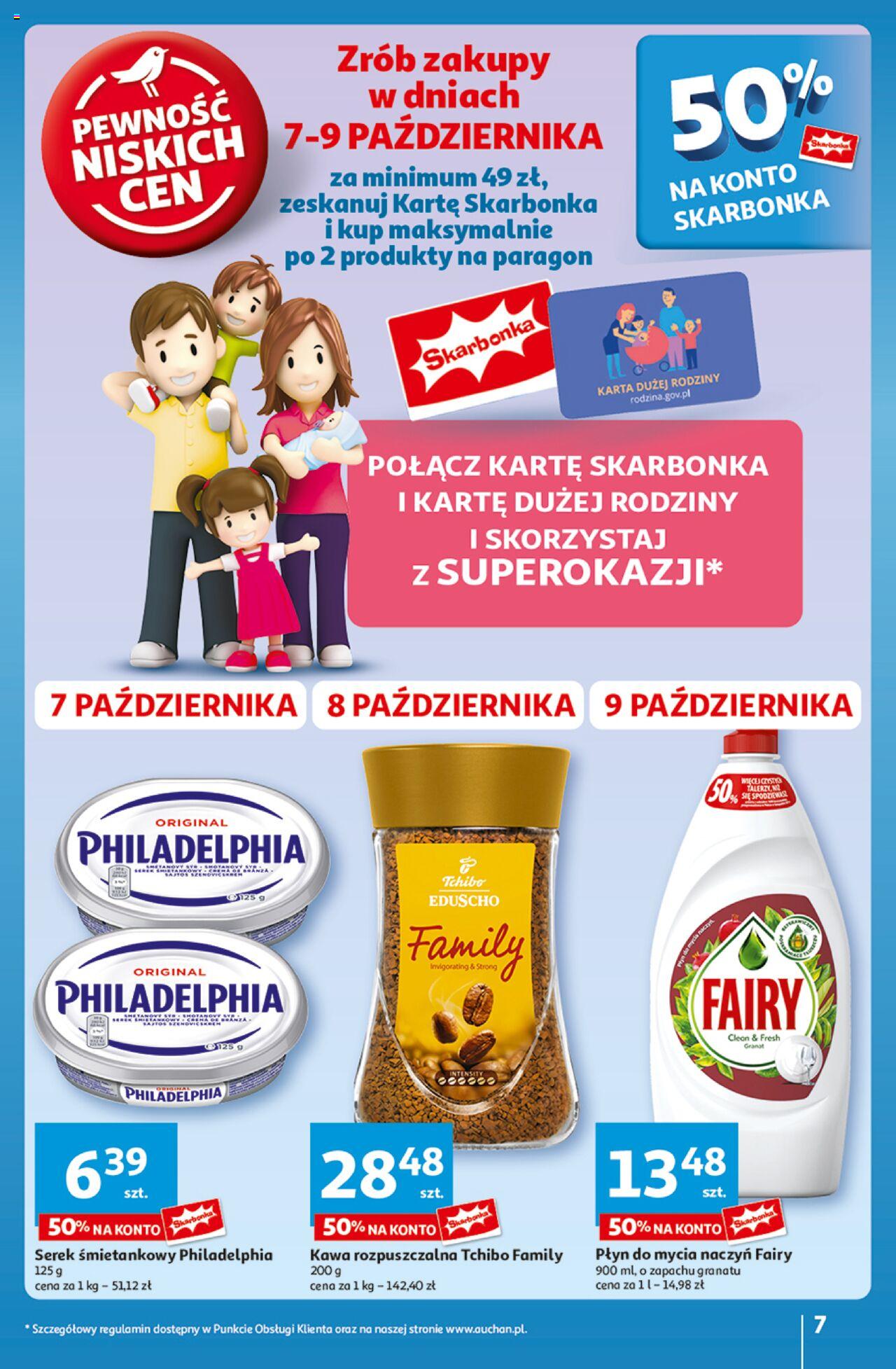 Auchan Pewność Niskich Cen Hipermarket Gazetka ważna od 03.10.2024 do 09.10.2024 strona 7