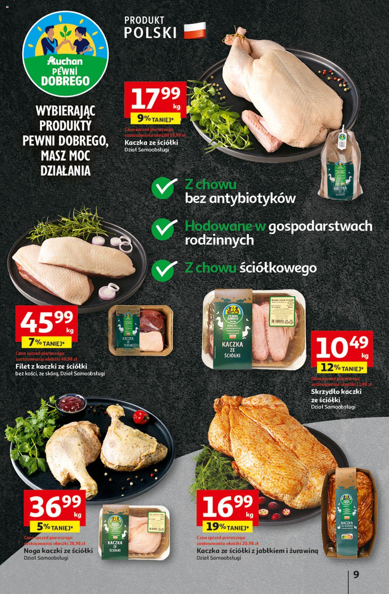 Auchan Pewność Niskich Cen Hipermarket Gazetka ważna od 03.10.2024 do 09.10.2024 strona 9