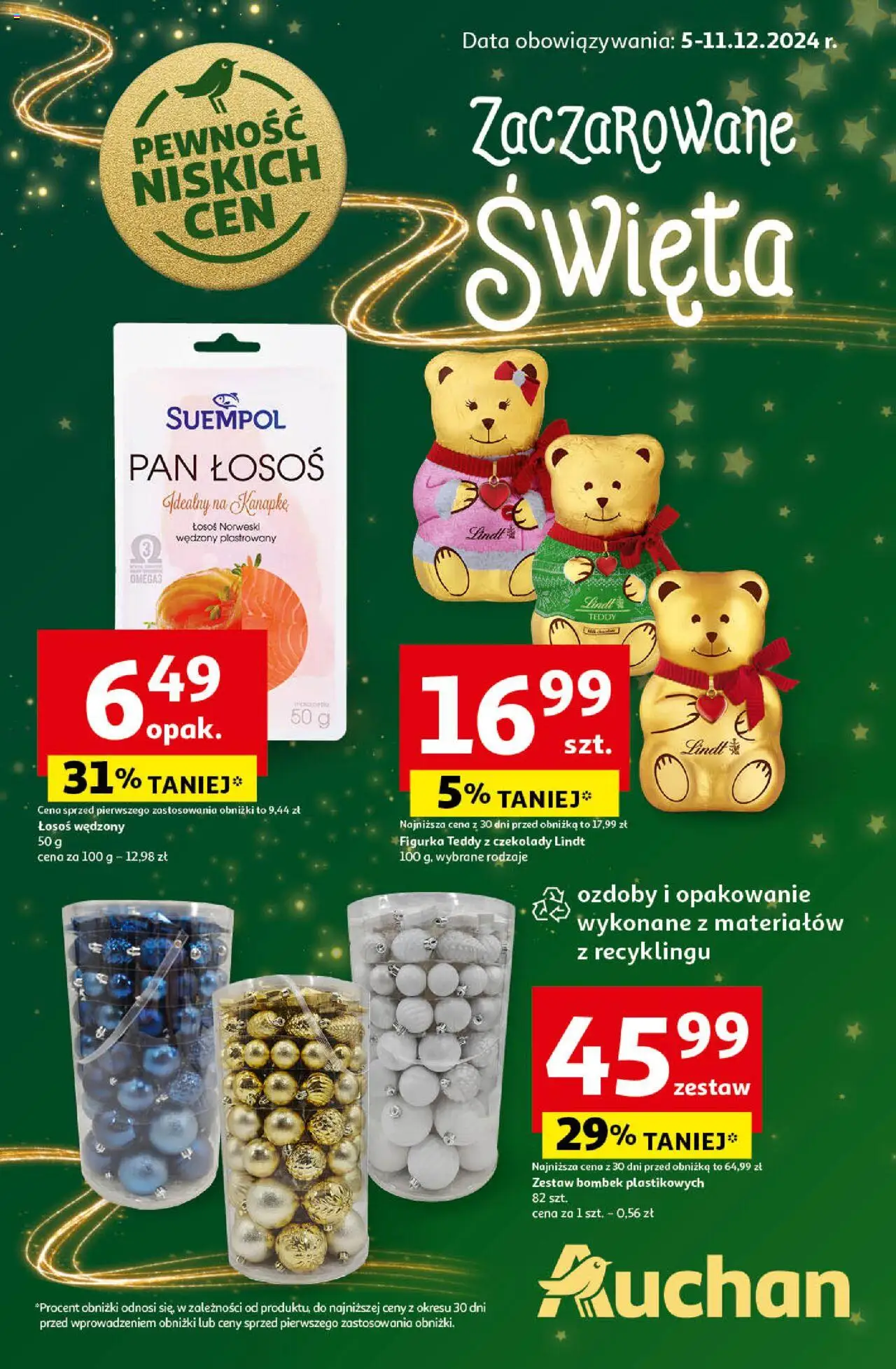 Auchan Pewność Niskich Cen Hipermarket gazetka ważna od 05.12.2024 do 11.12.2024 strona 1