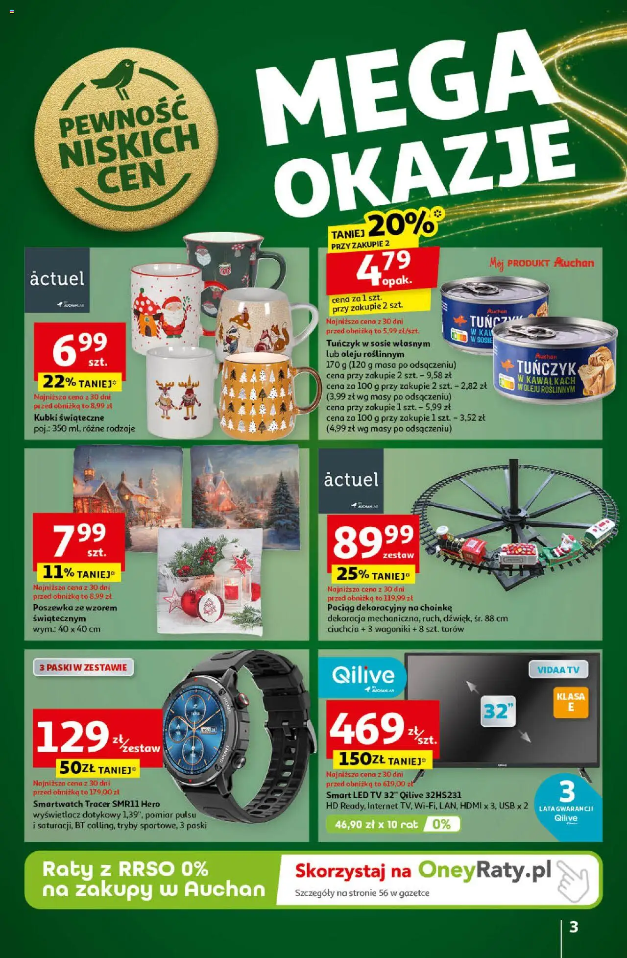 Auchan Pewność Niskich Cen Hipermarket gazetka ważna od 05.12.2024 do 11.12.2024 strona 3