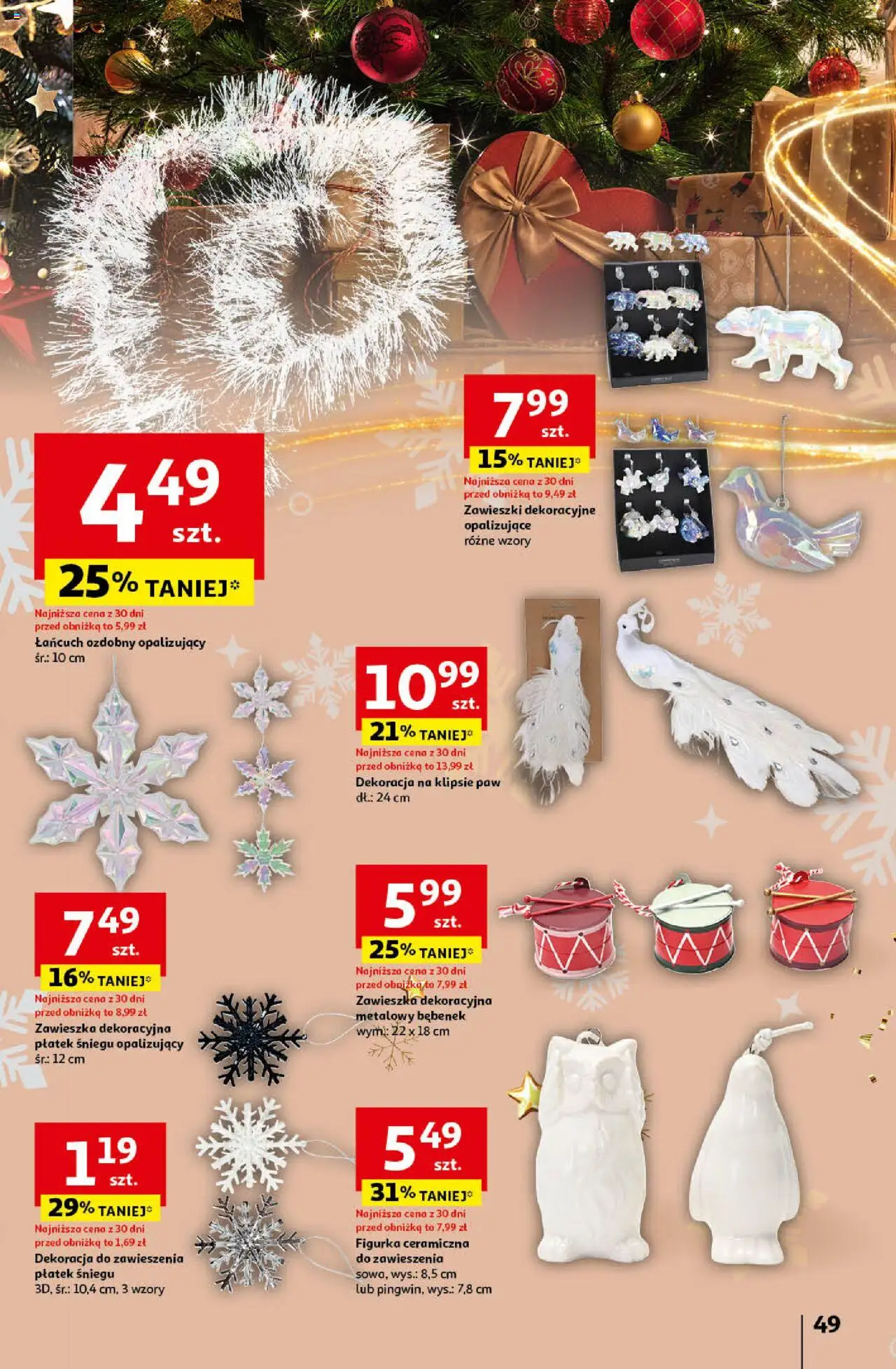 Auchan Pewność Niskich Cen Hipermarket gazetka ważna od 05.12.2024 do 11.12.2024 strona 49
