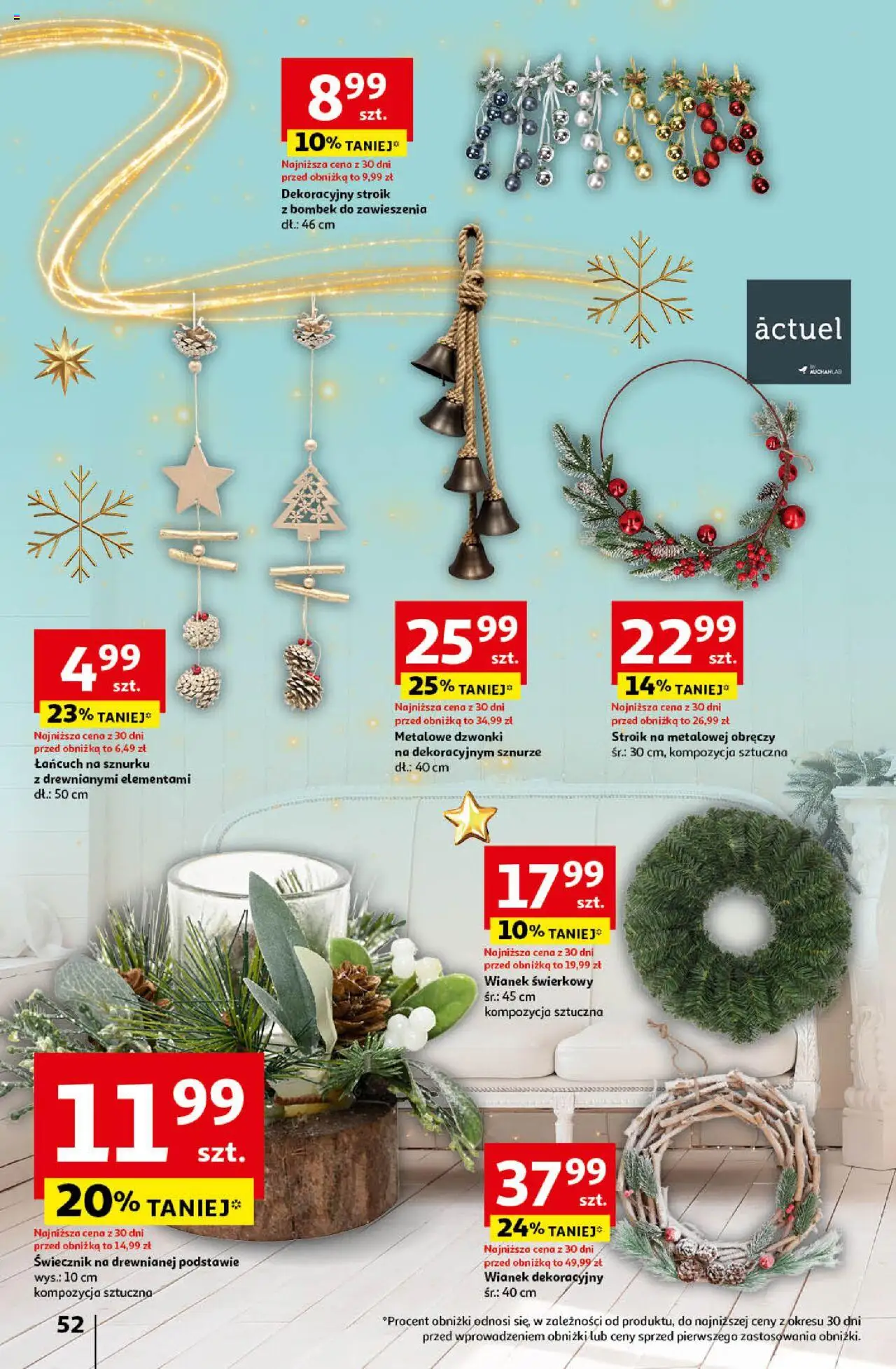 Auchan Pewność Niskich Cen Hipermarket gazetka ważna od 05.12.2024 do 11.12.2024 strona 52