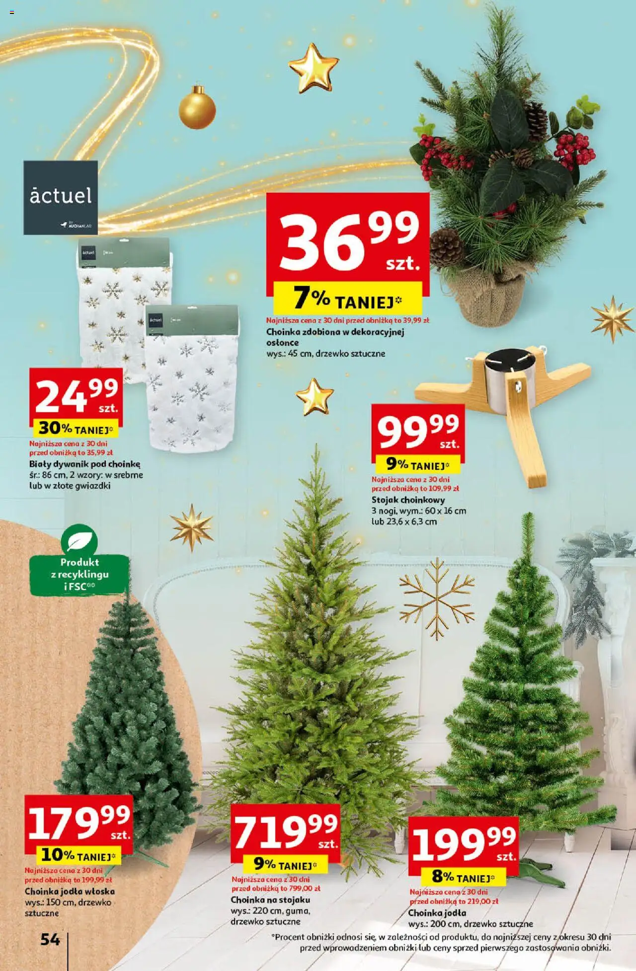 Auchan Pewność Niskich Cen Hipermarket gazetka ważna od 05.12.2024 do 11.12.2024 strona 54
