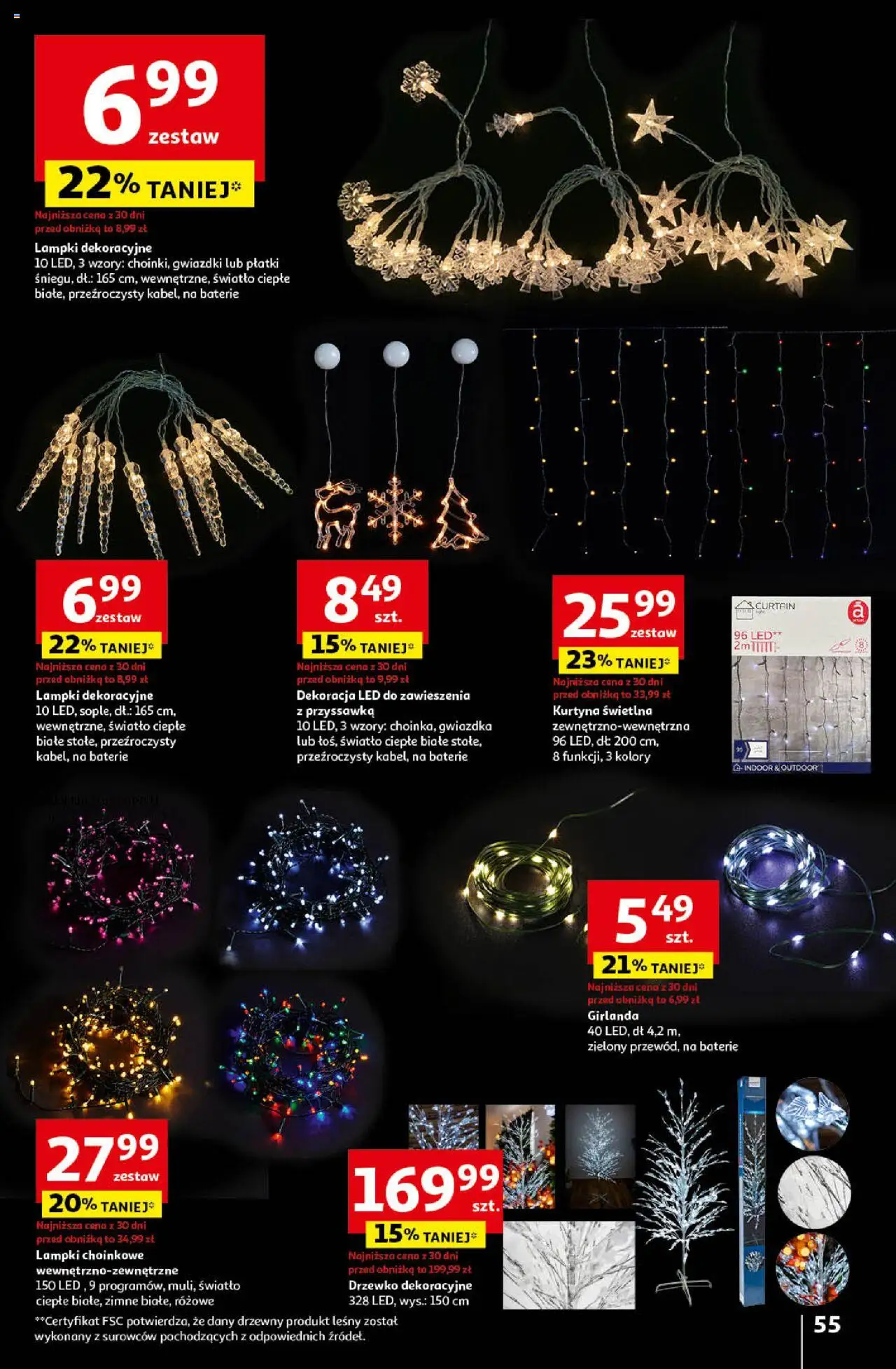 Auchan Pewność Niskich Cen Hipermarket gazetka ważna od 05.12.2024 do 11.12.2024 strona 55