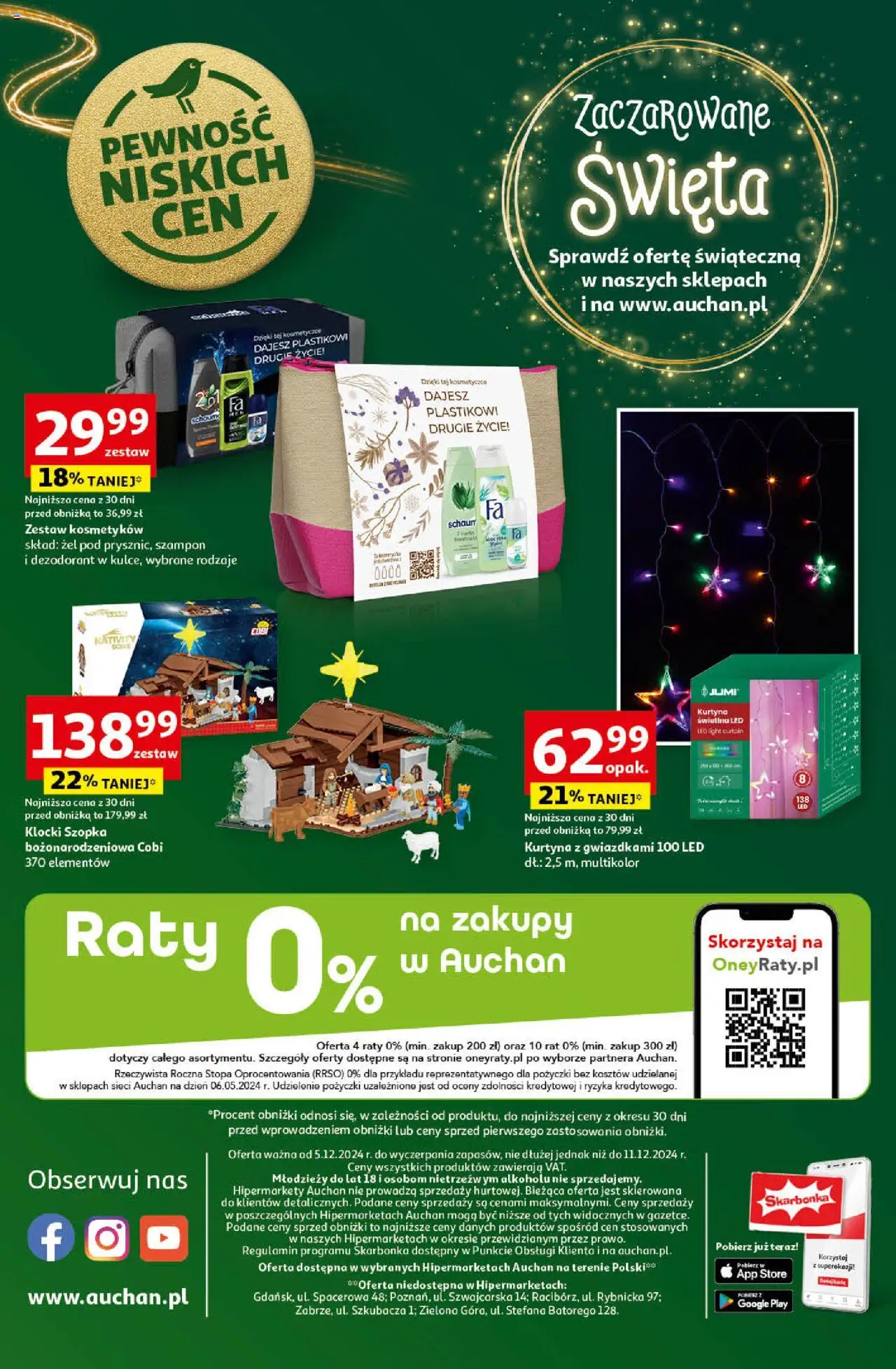 Auchan Pewność Niskich Cen Hipermarket gazetka ważna od 05.12.2024 do 11.12.2024 strona 56