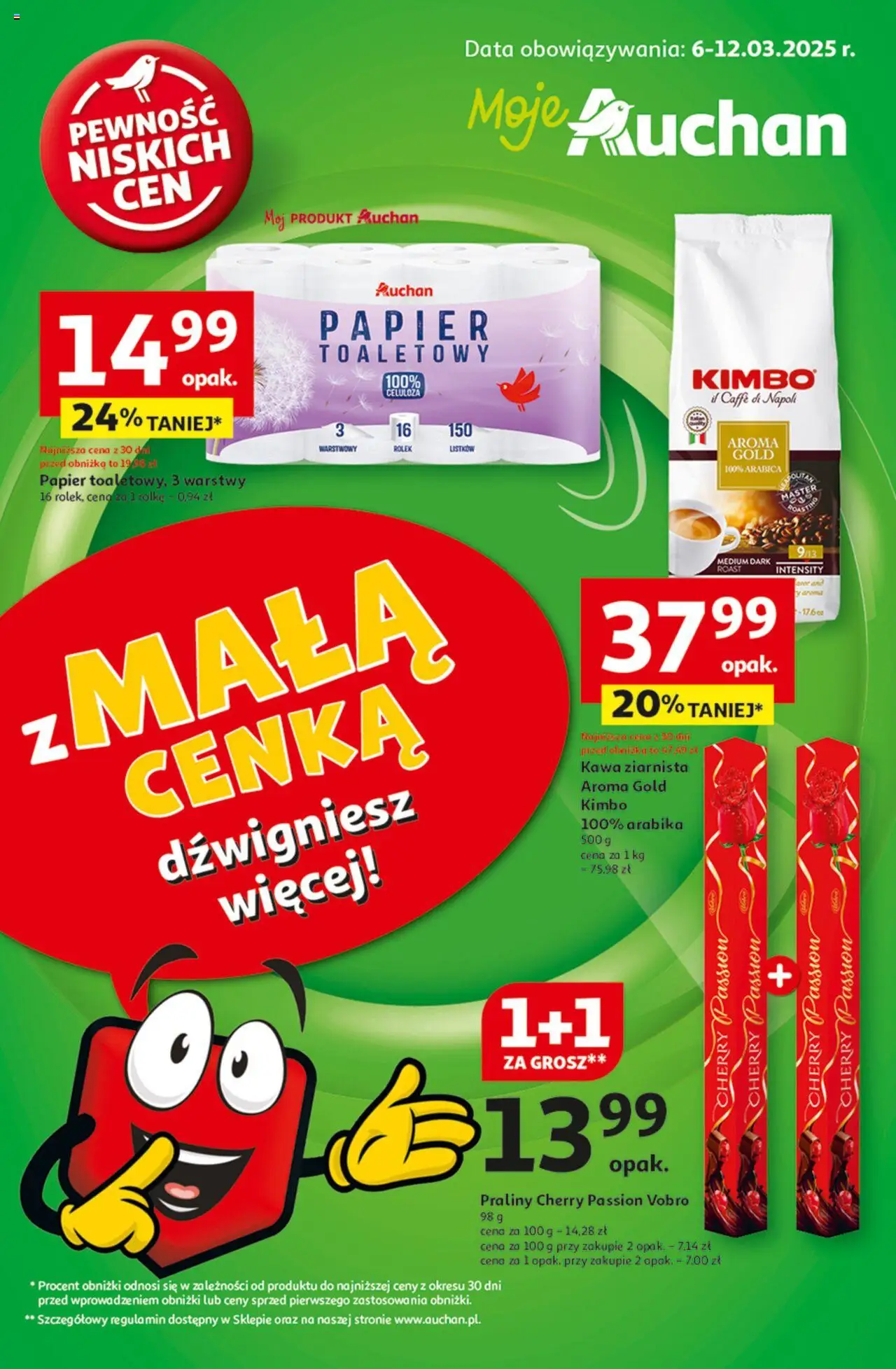  Auchan Pewność Niskich Cen Hipermarket Gazetka  ważna od 06.03.2025 do  12.03.2025 strona 1