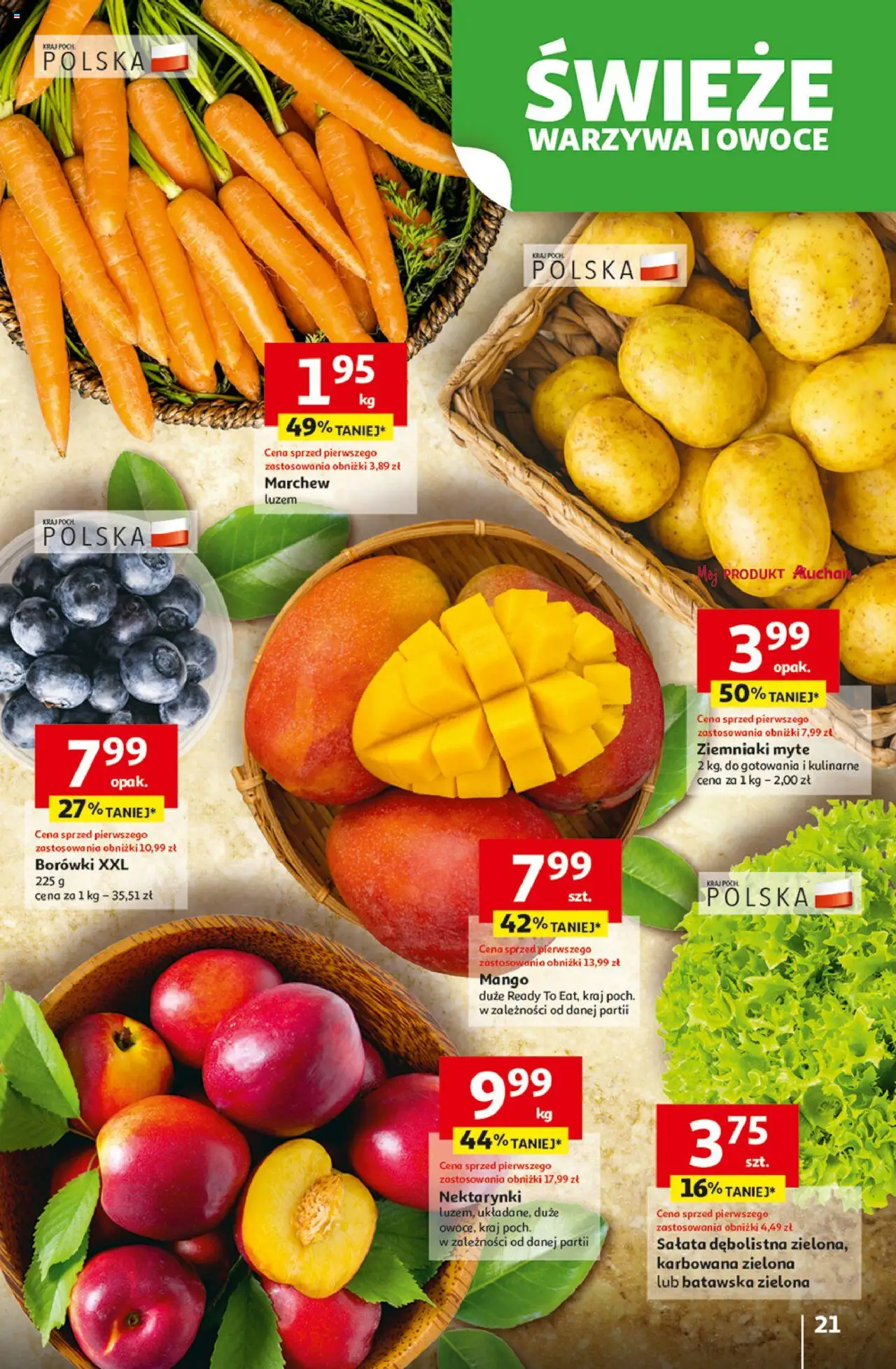 Auchan Pewność niskich cen Hipermarket Gazetka ważna od 07.08.2025 do 13.08.2025 strona 21