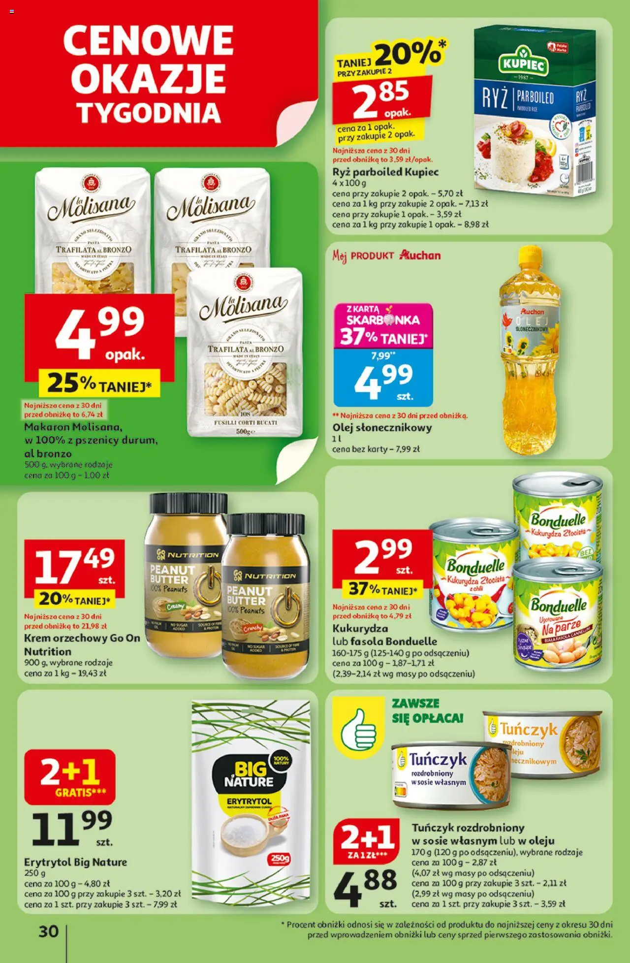 Auchan Pewność niskich cen Hipermarket Gazetka ważna od 07.08.2025 do 13.08.2025 strona 30
