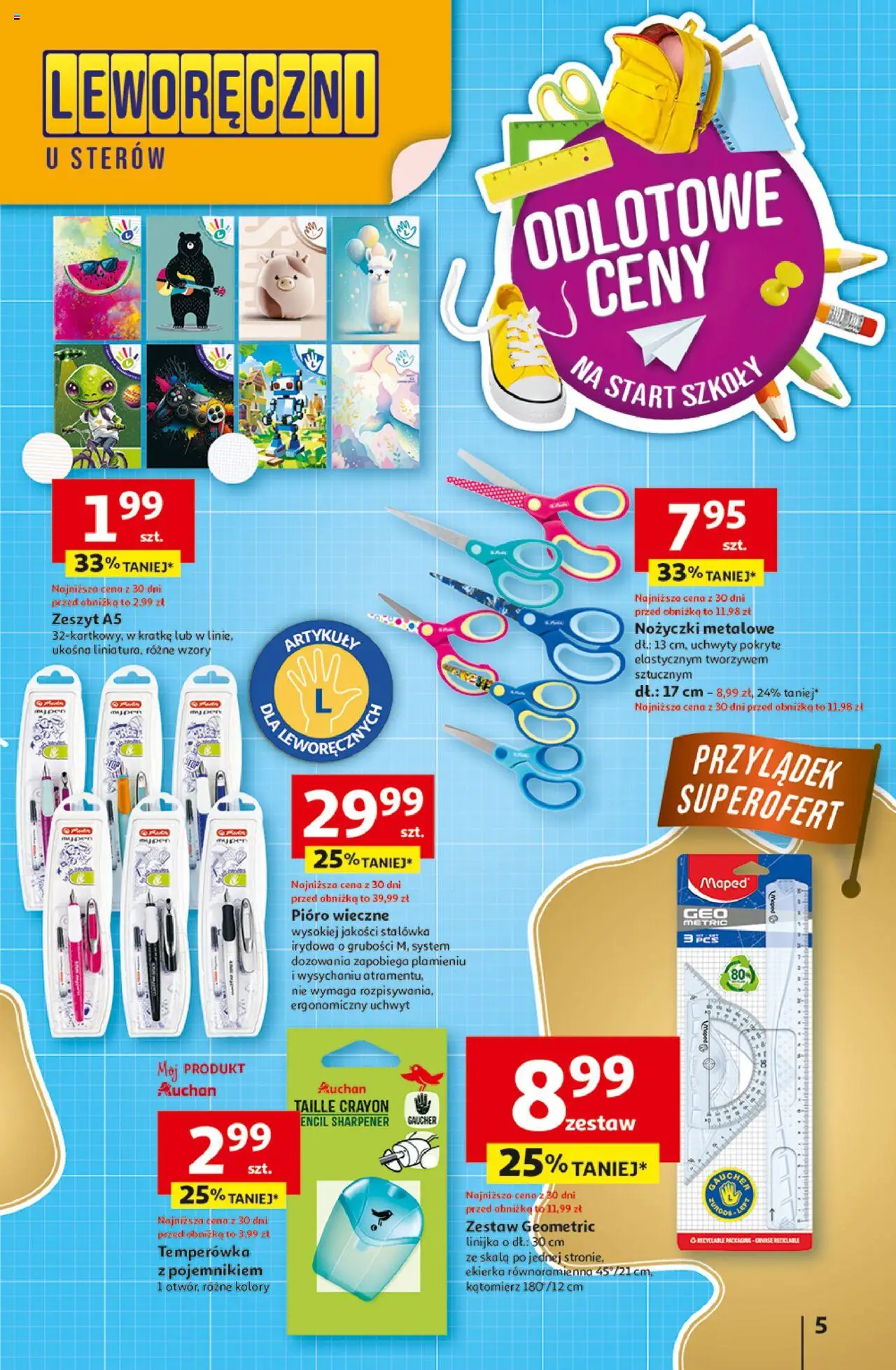 Auchan Pewność niskich cen Hipermarket Gazetka ważna od 07.08.2025 do 13.08.2025 strona 5