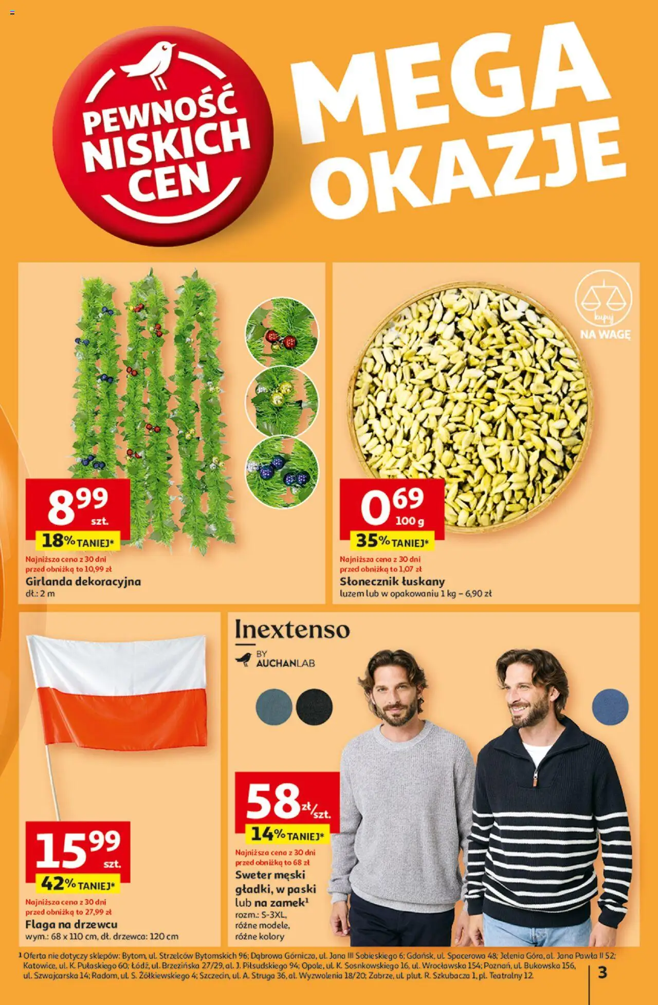 Auchan Pewność Niskich Cen Hipermarket  Gazetka ważna od 07.11.2024 do 13.11.2024 strona 3