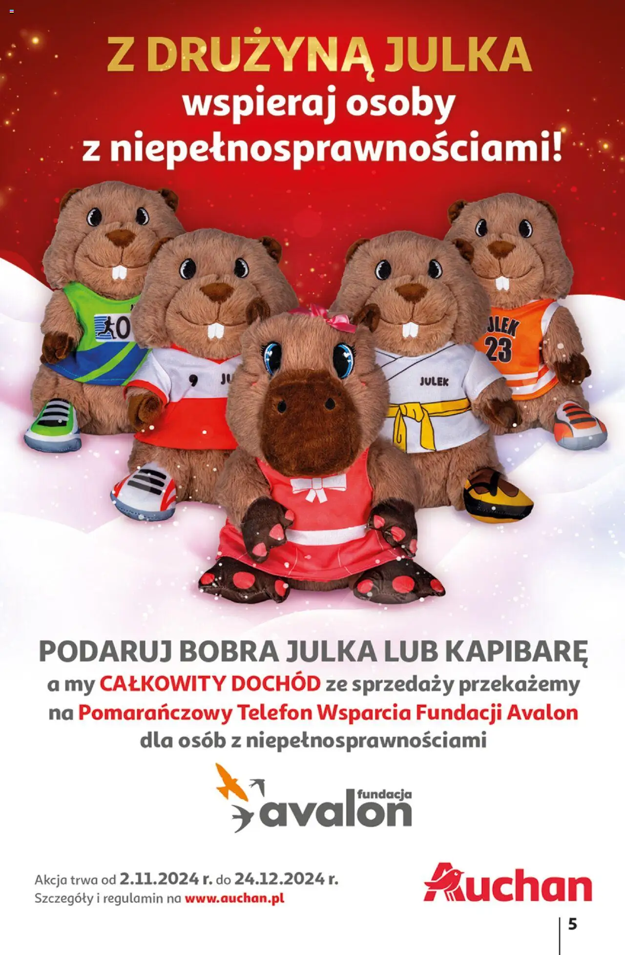 Auchan Pewność Niskich Cen Hipermarket  Gazetka ważna od 07.11.2024 do 13.11.2024 strona 5