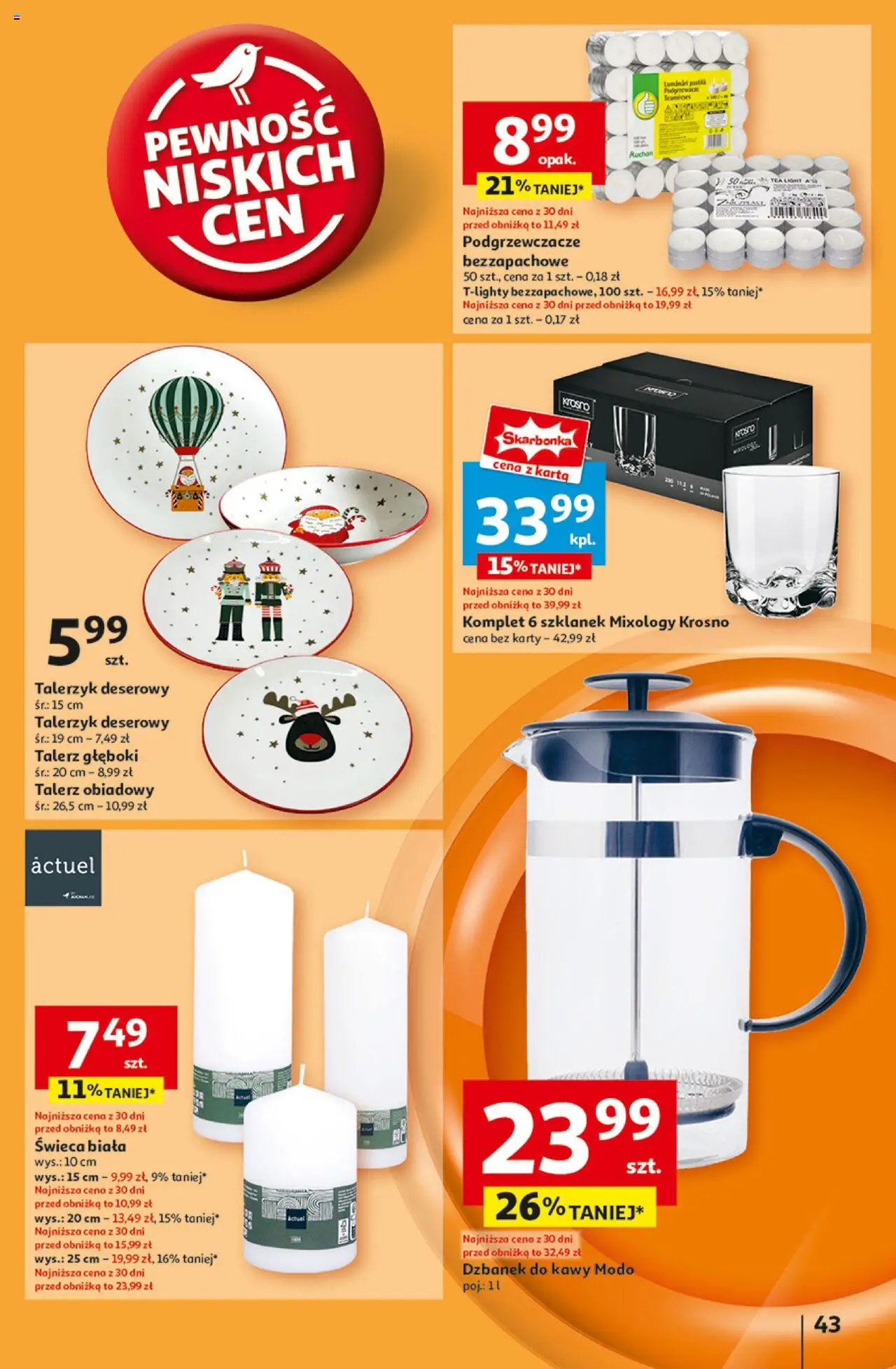 Auchan Pewność Niskich Cen Hipermarket  Gazetka ważna od 07.11.2024 do 13.11.2024 strona 45