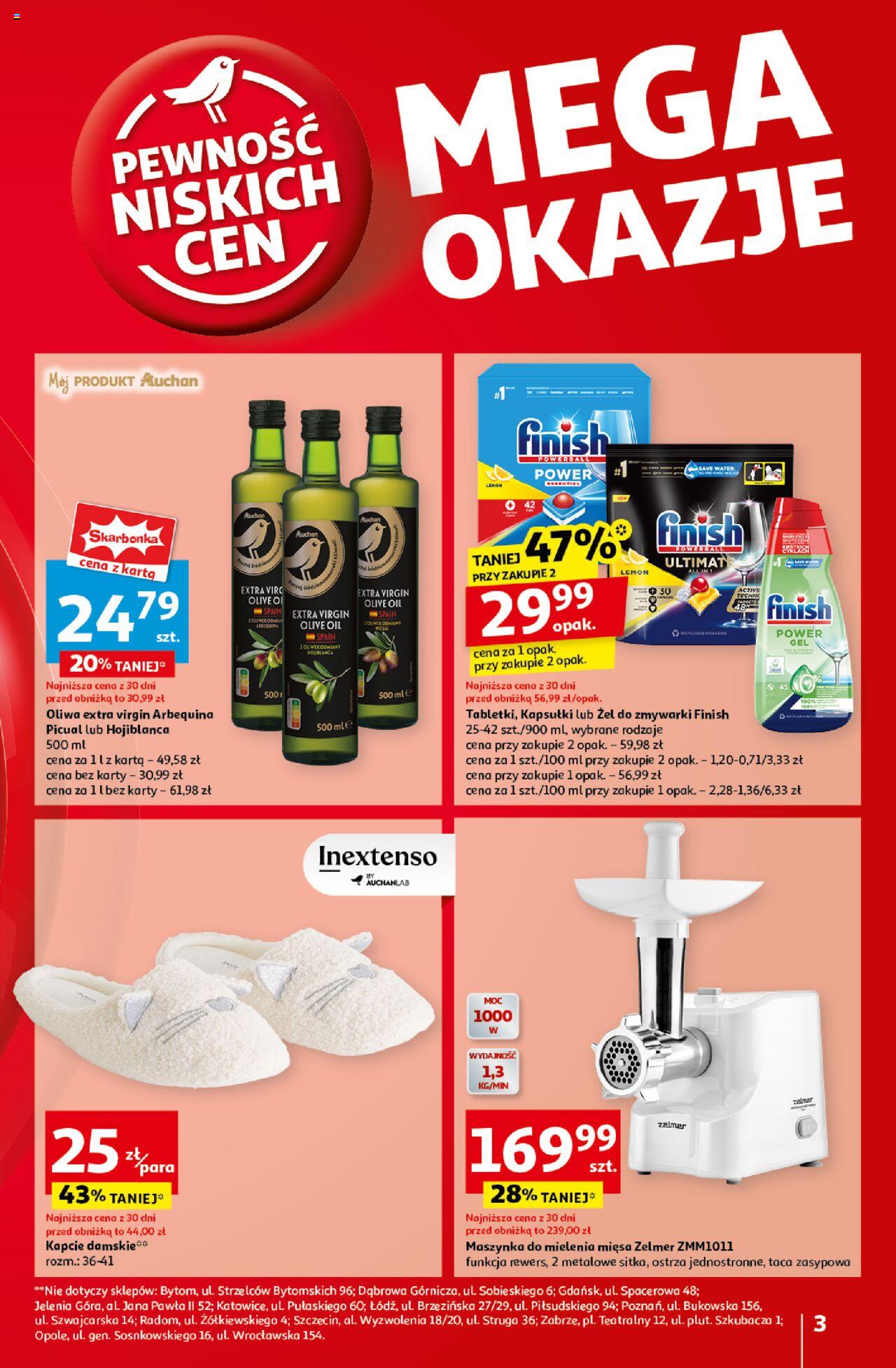 Auchan Pewność Niskich Cen Hipermarket Gazetka ważna od 10.10.2024 do 16.10.2024 strona 3