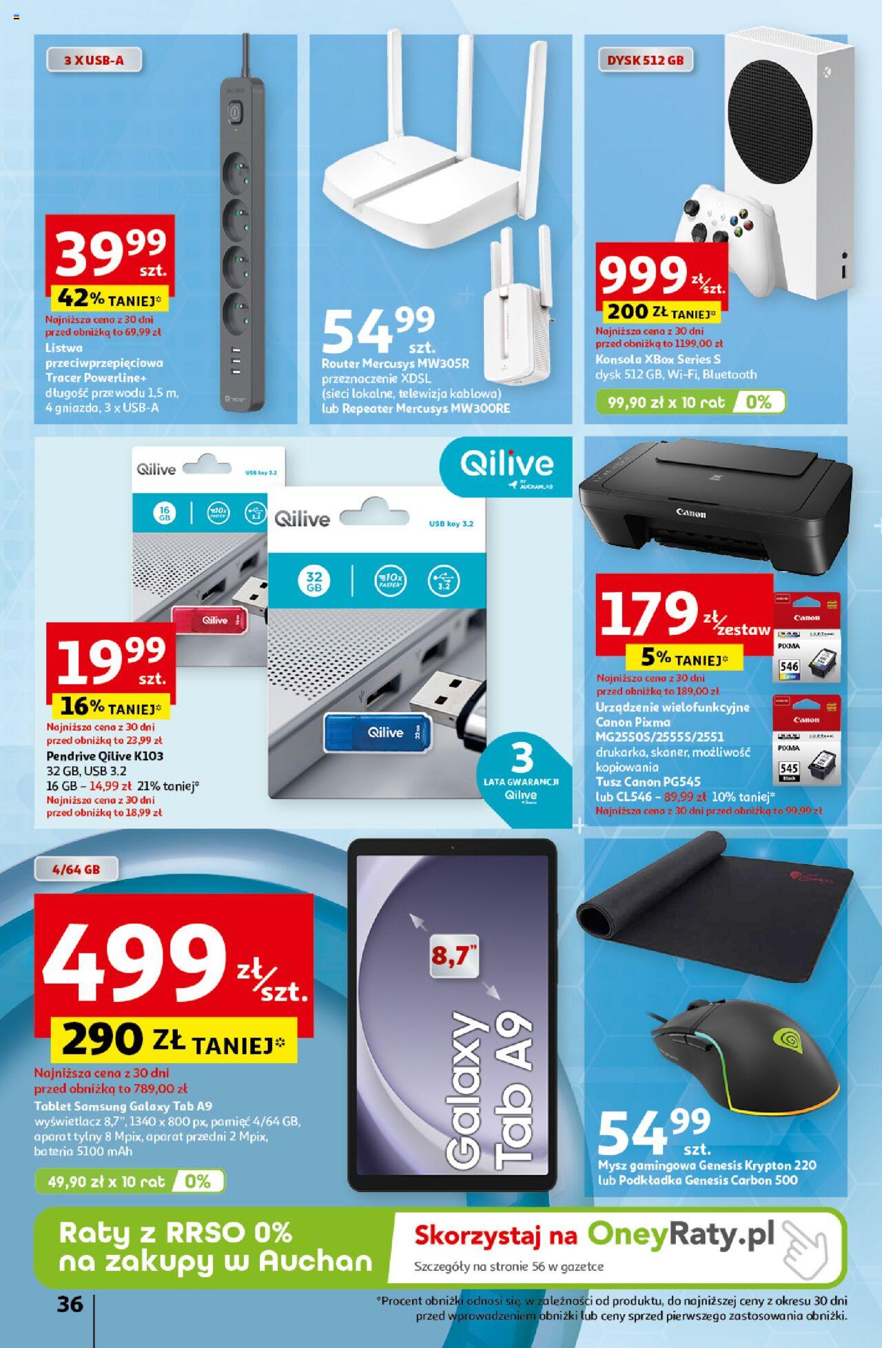Auchan Pewność Niskich Cen Hipermarket Gazetka ważna od 10.10.2024 do 16.10.2024 strona 41