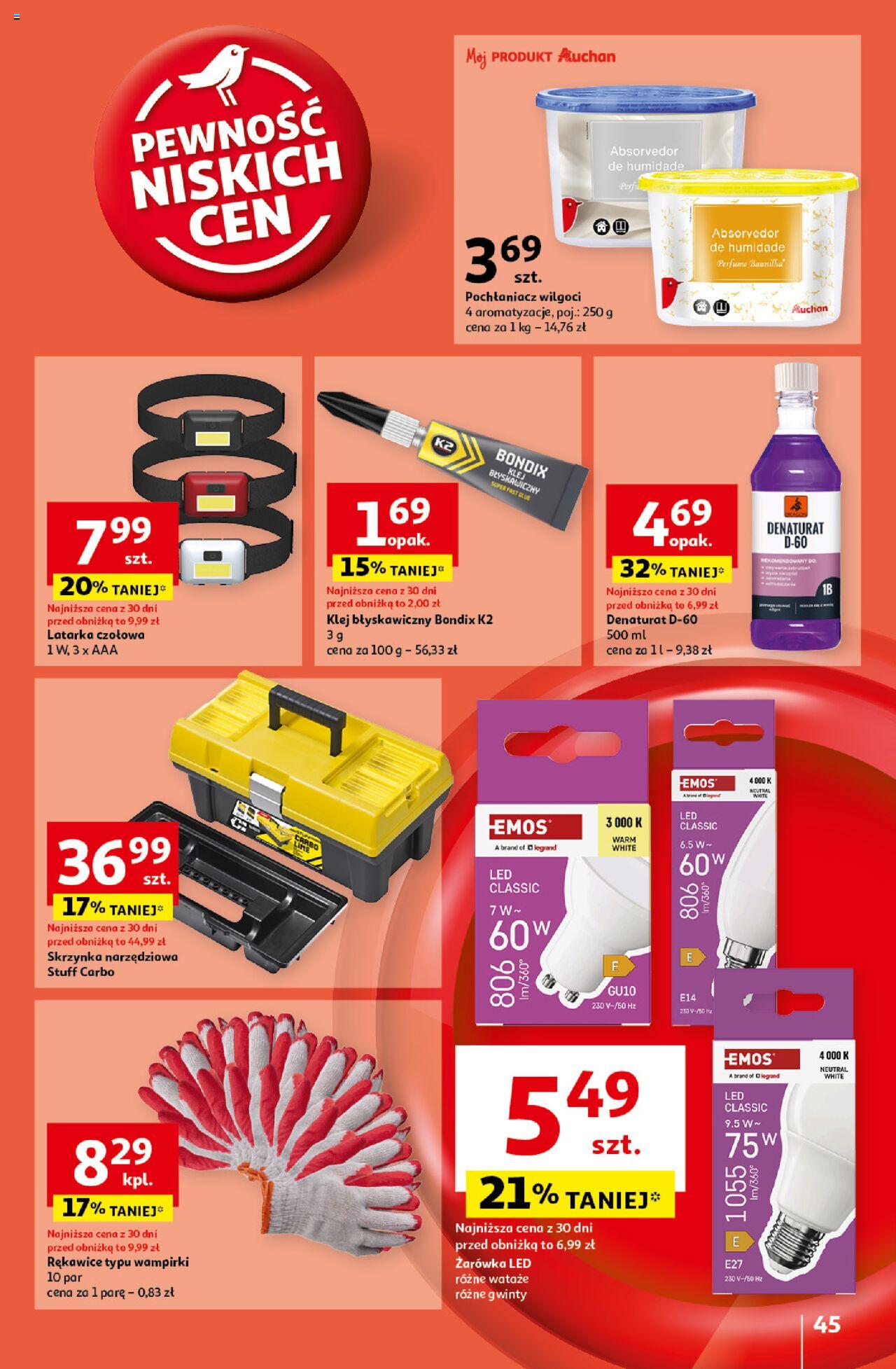 Auchan Pewność Niskich Cen Hipermarket Gazetka ważna od 10.10.2024 do 16.10.2024 strona 50