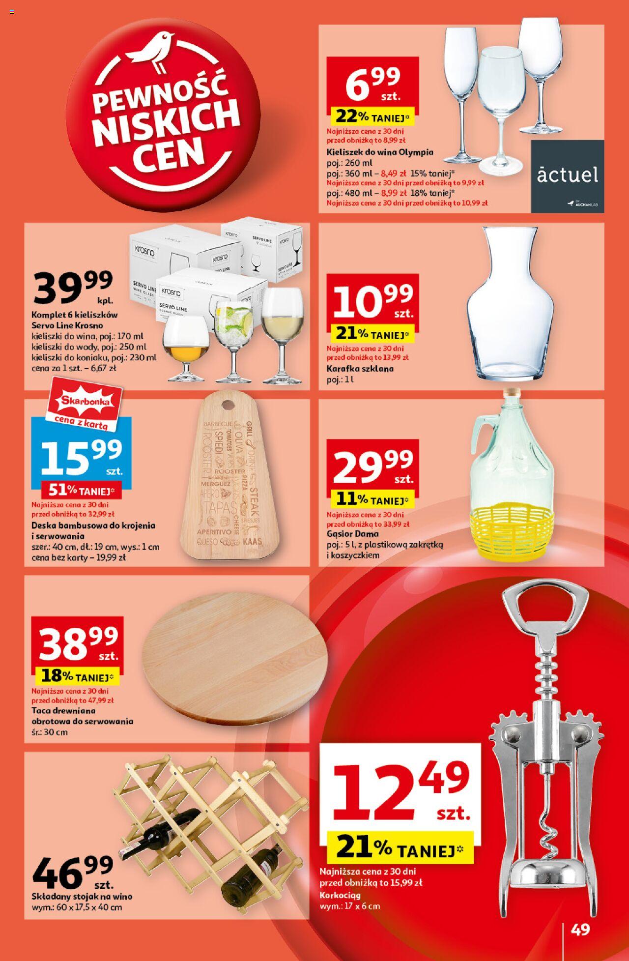 Auchan Pewność Niskich Cen Hipermarket Gazetka ważna od 10.10.2024 do 16.10.2024 strona 54