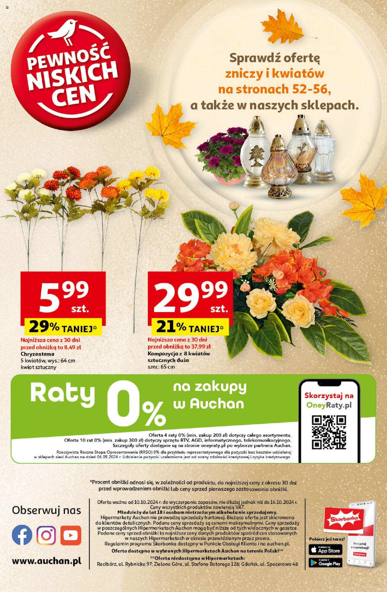 Auchan Pewność Niskich Cen Hipermarket Gazetka ważna od 10.10.2024 do 16.10.2024 strona 61