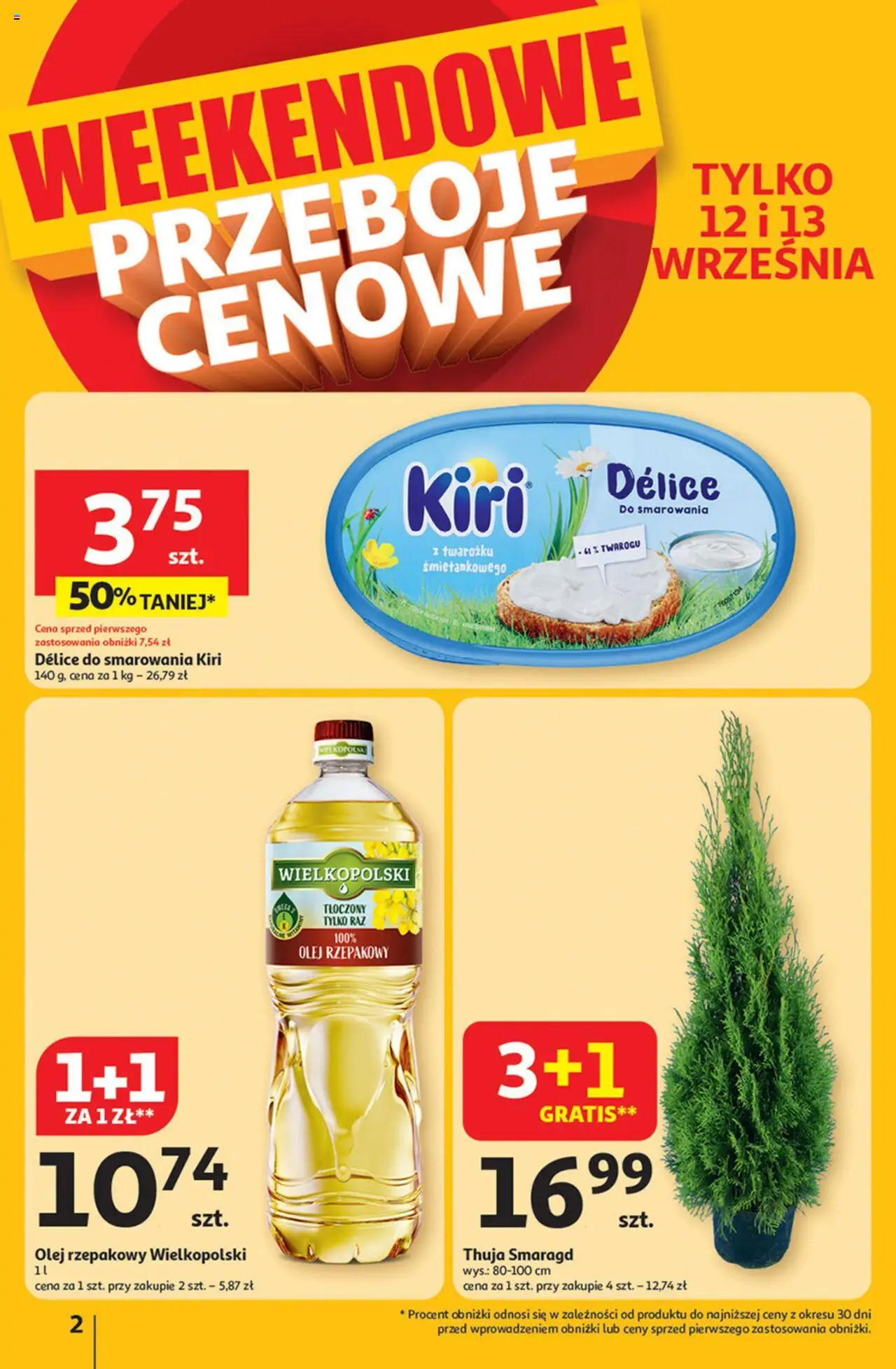 Auchan Pewność niskich cen Hipermarket Gazetka ważna od 11.09.2025 do 17.09.2025 strona 2