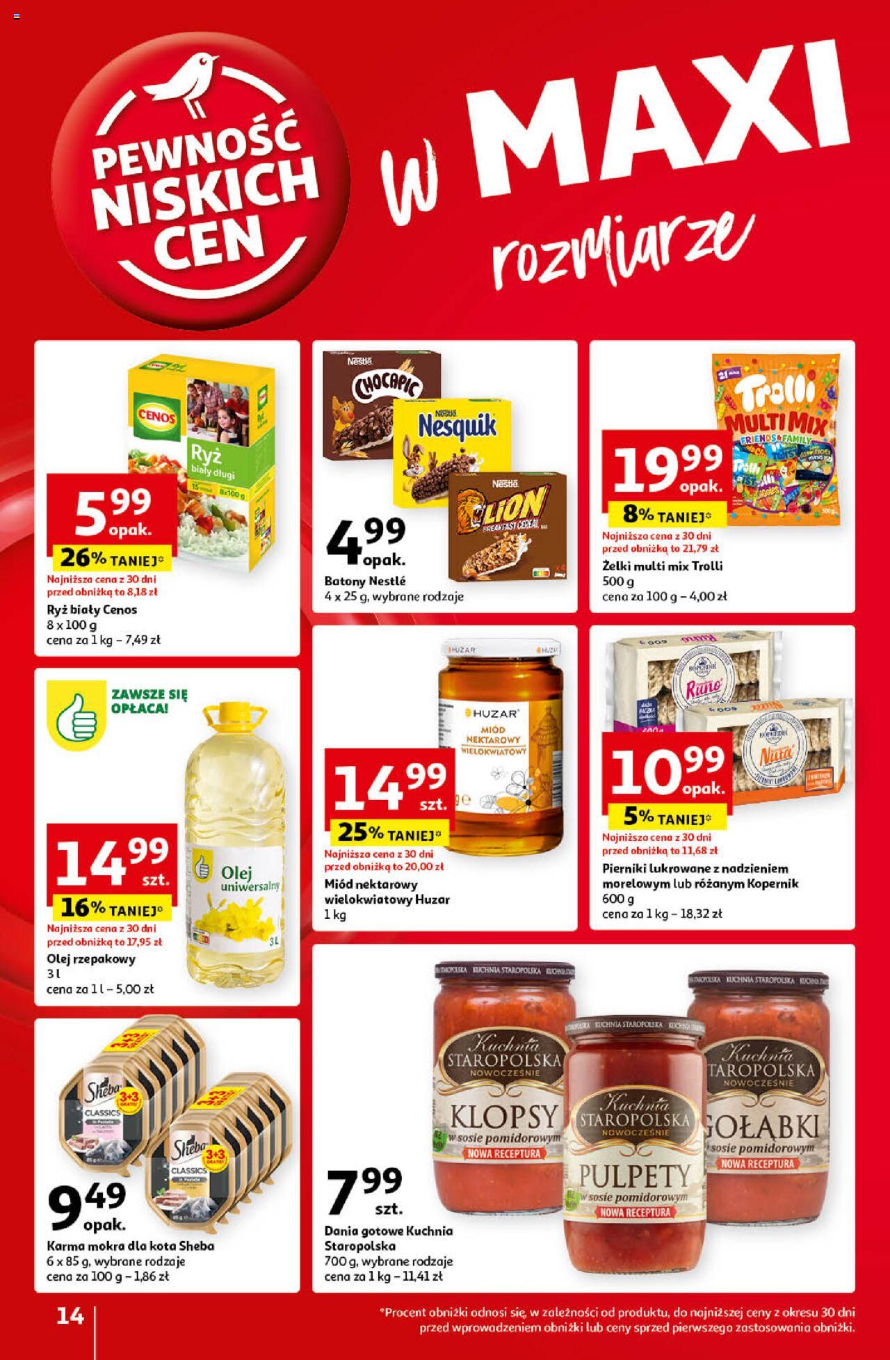 Auchan Pewność Niskich Cen Hipermarket Gazetka ważna od 12.09.2024 do 18.09.2024 strona 14