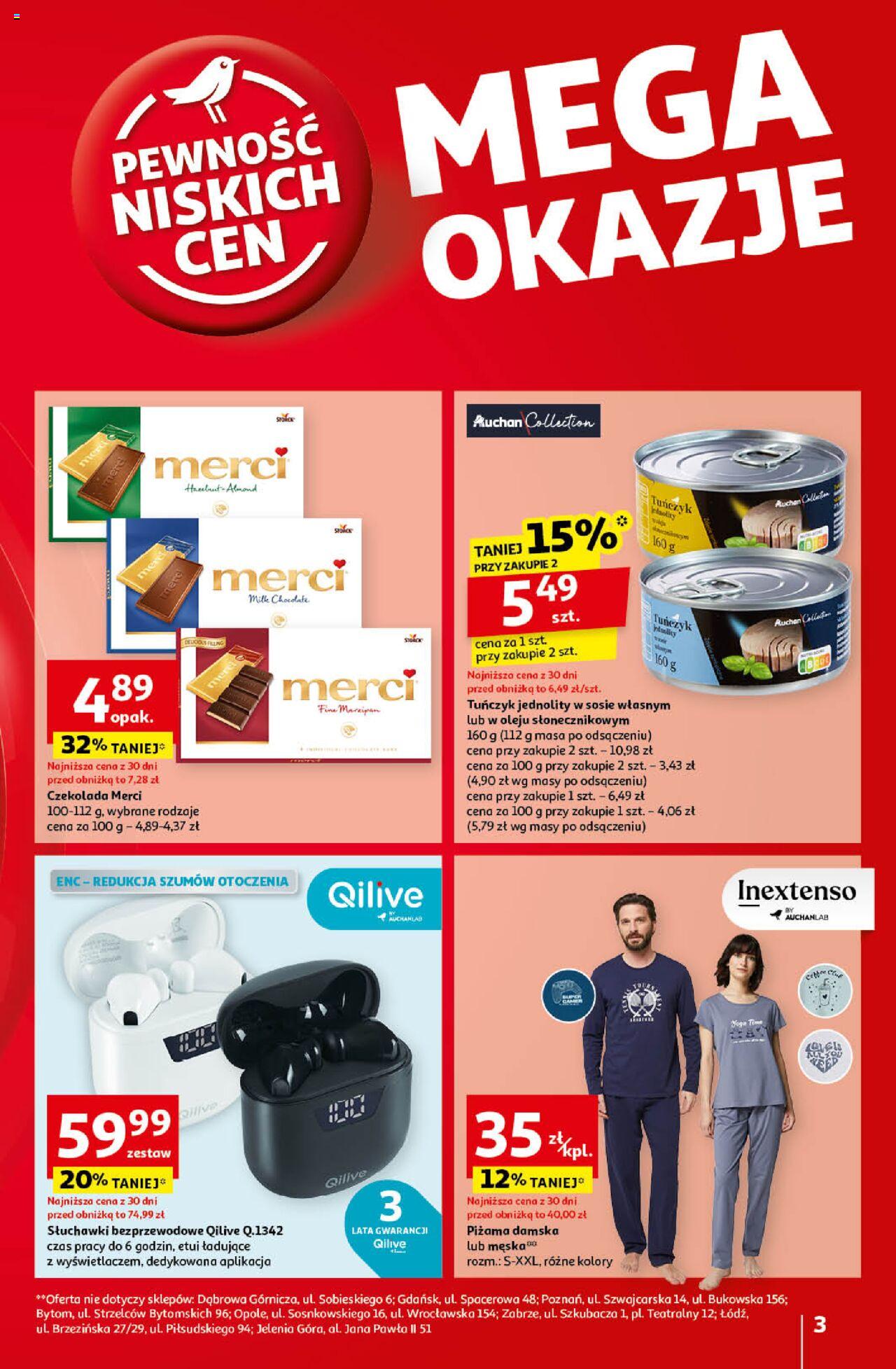 Auchan Pewność Niskich Cen Hipermarket Gazetka ważna od 12.09.2024 do 18.09.2024 strona 3