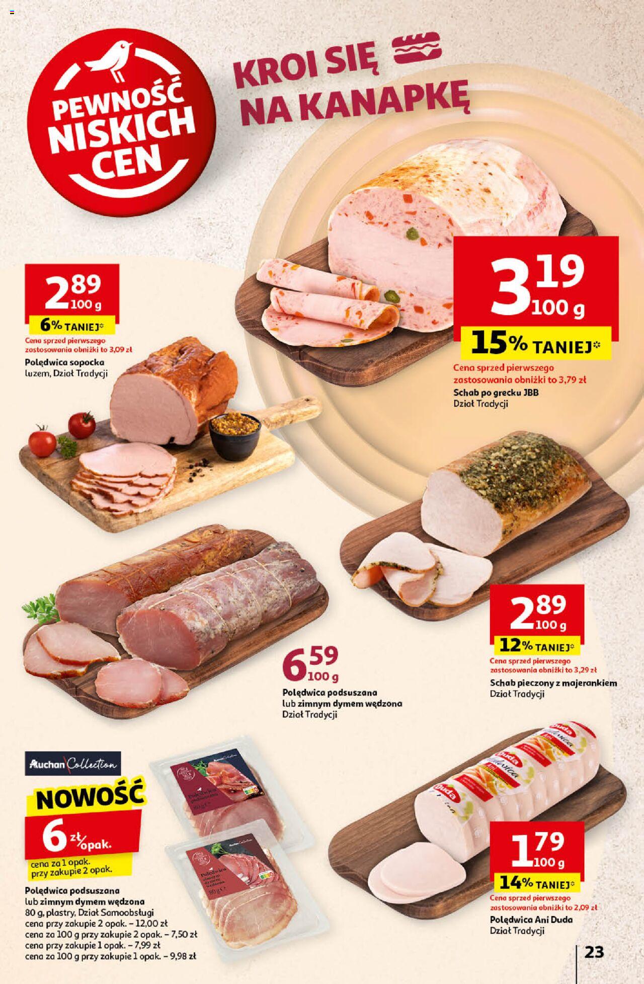Auchan Pewność Niskich Cen Hipermarket Gazetka ważna od 12.09.2024 do 18.09.2024 strona 23