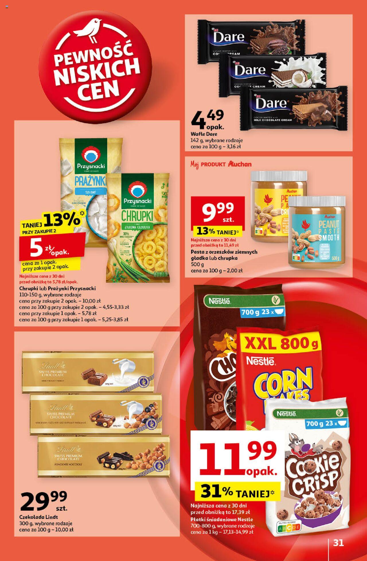Auchan Pewność Niskich Cen Hipermarket Gazetka ważna od 12.09.2024 do 18.09.2024 strona 31