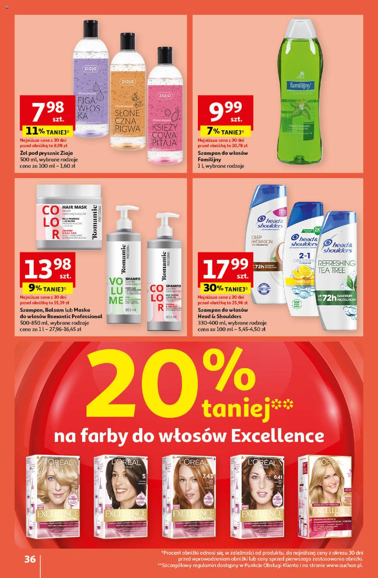 Auchan Pewność Niskich Cen Hipermarket Gazetka ważna od 12.09.2024 do 18.09.2024 strona 36