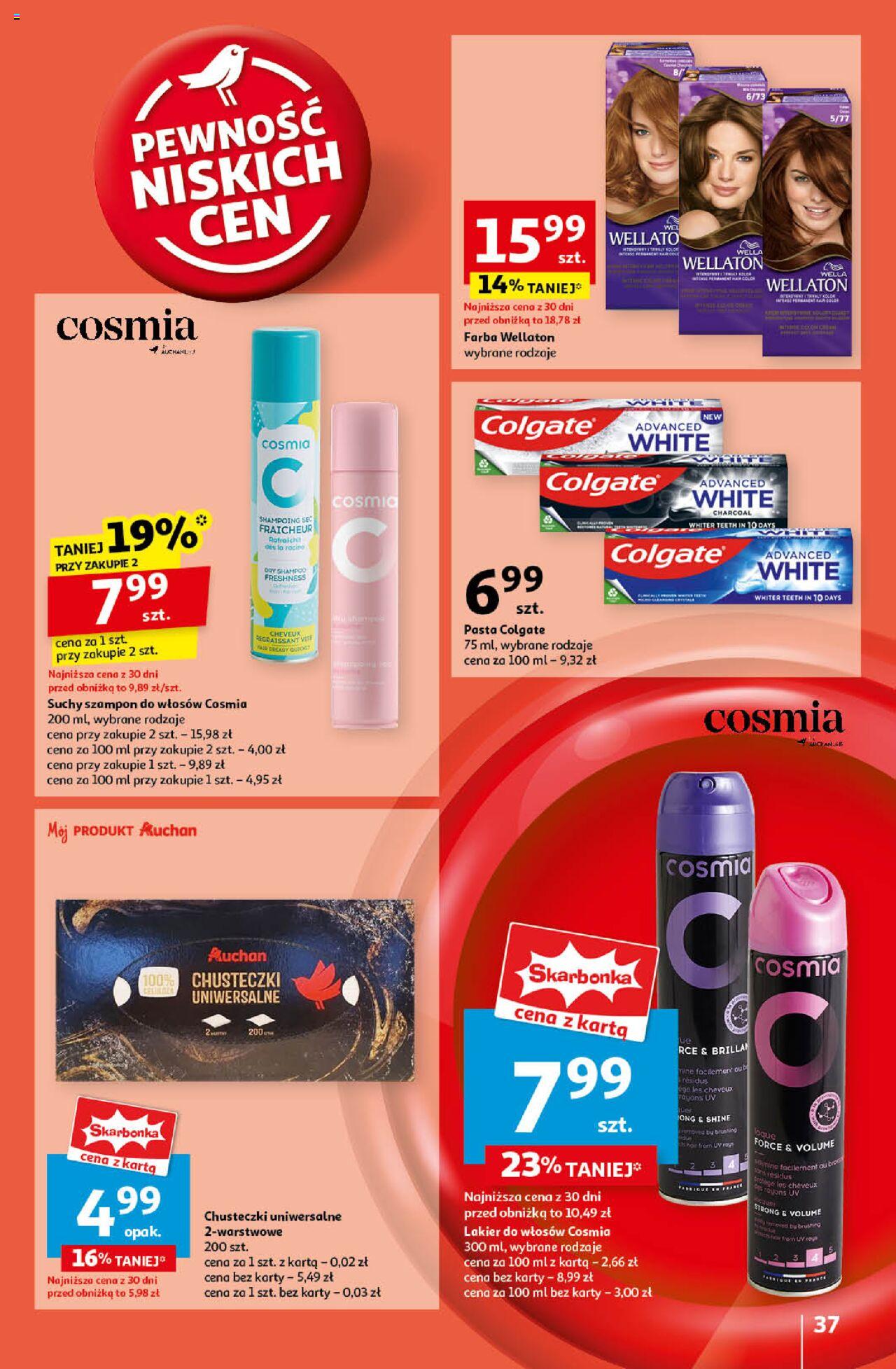 Auchan Pewność Niskich Cen Hipermarket Gazetka ważna od 12.09.2024 do 18.09.2024 strona 37