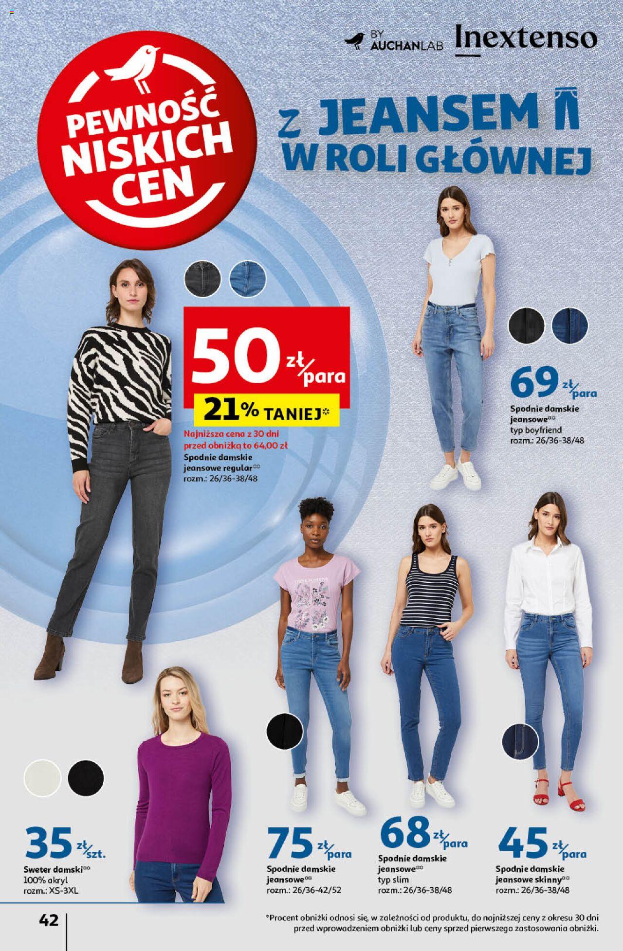 Auchan Pewność Niskich Cen Hipermarket Gazetka ważna od 12.09.2024 do 18.09.2024 strona 42