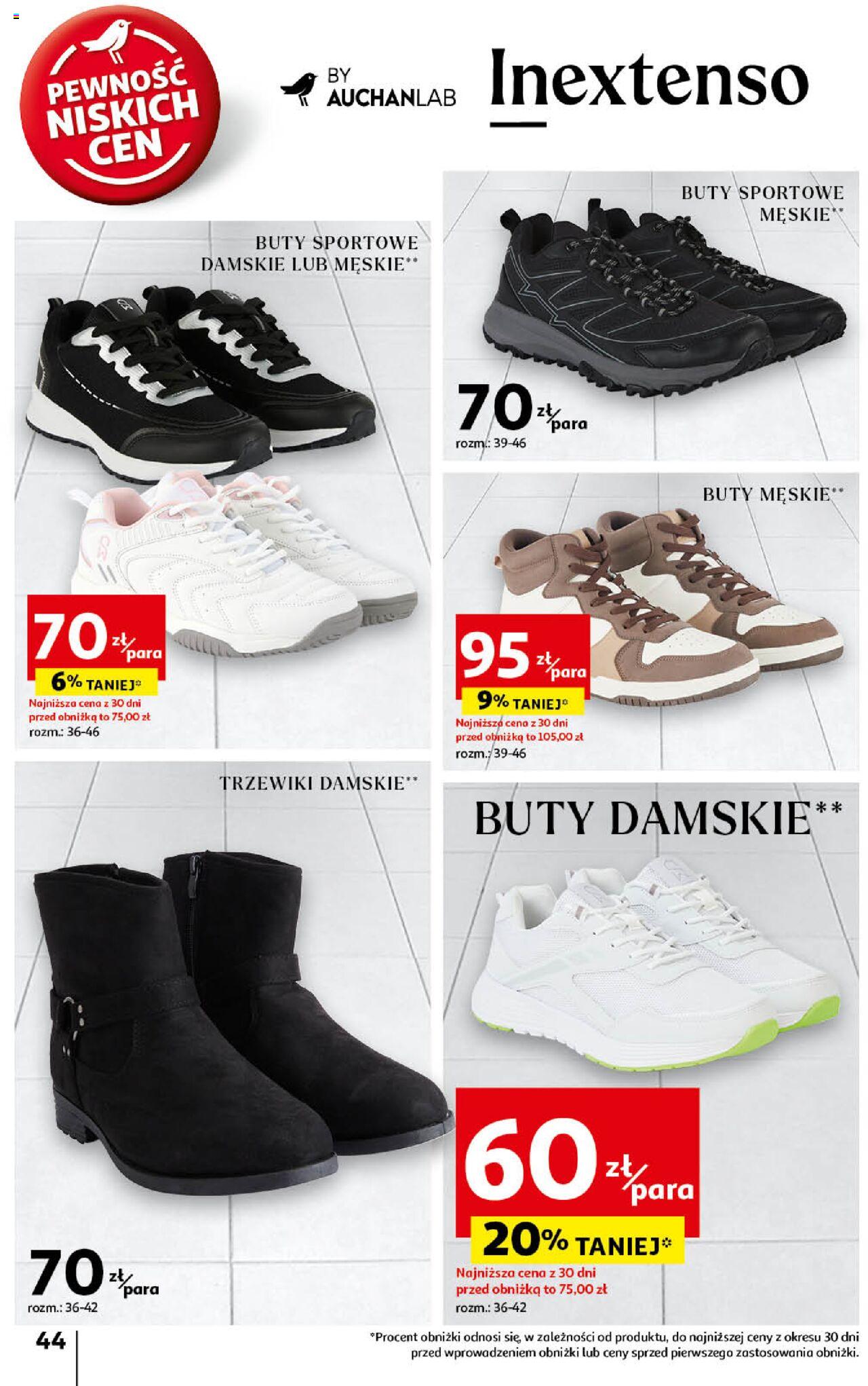 Auchan Pewność Niskich Cen Hipermarket Gazetka ważna od 12.09.2024 do 18.09.2024 strona 44