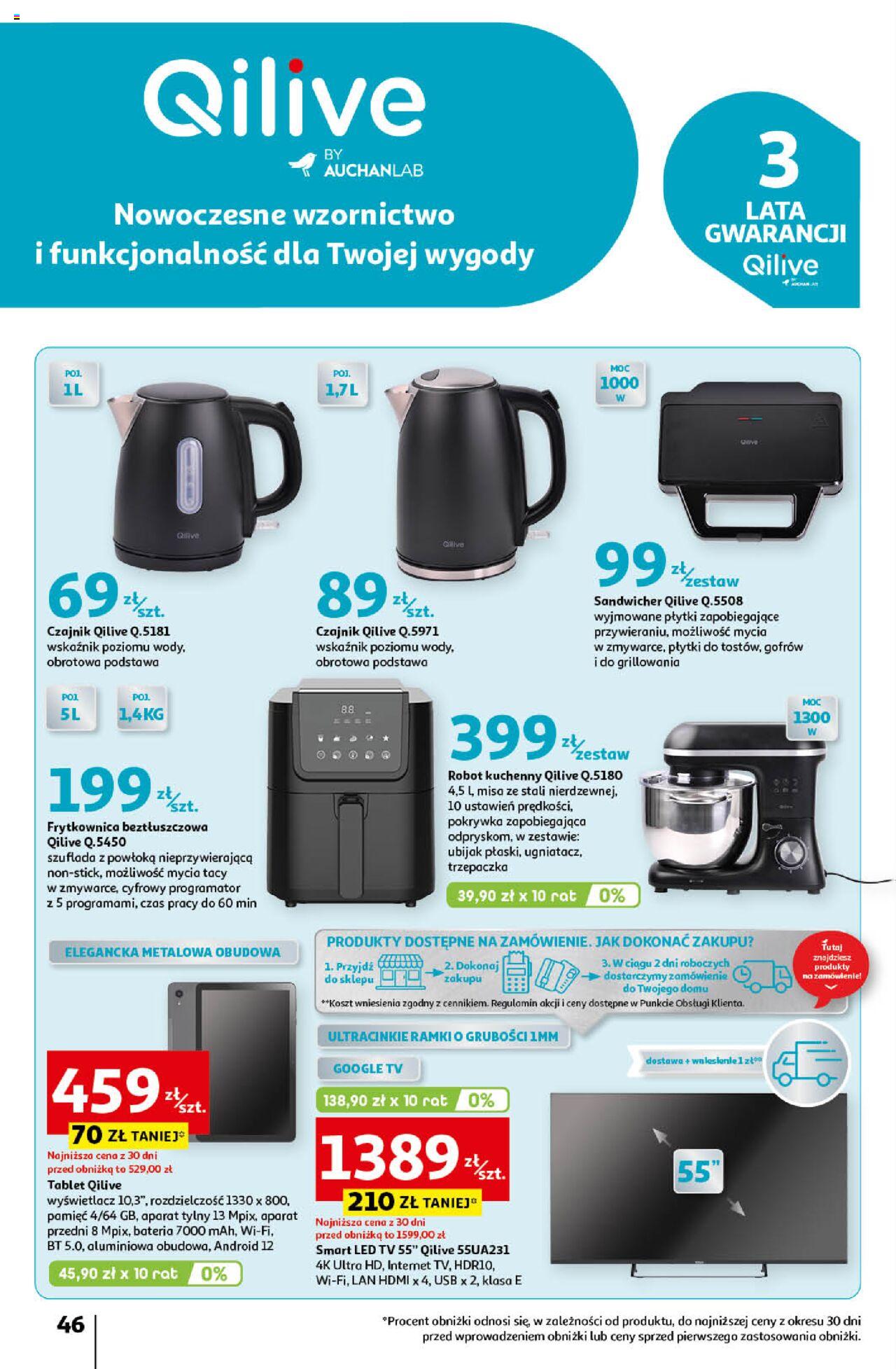 Auchan Pewność Niskich Cen Hipermarket Gazetka ważna od 12.09.2024 do 18.09.2024 strona 46